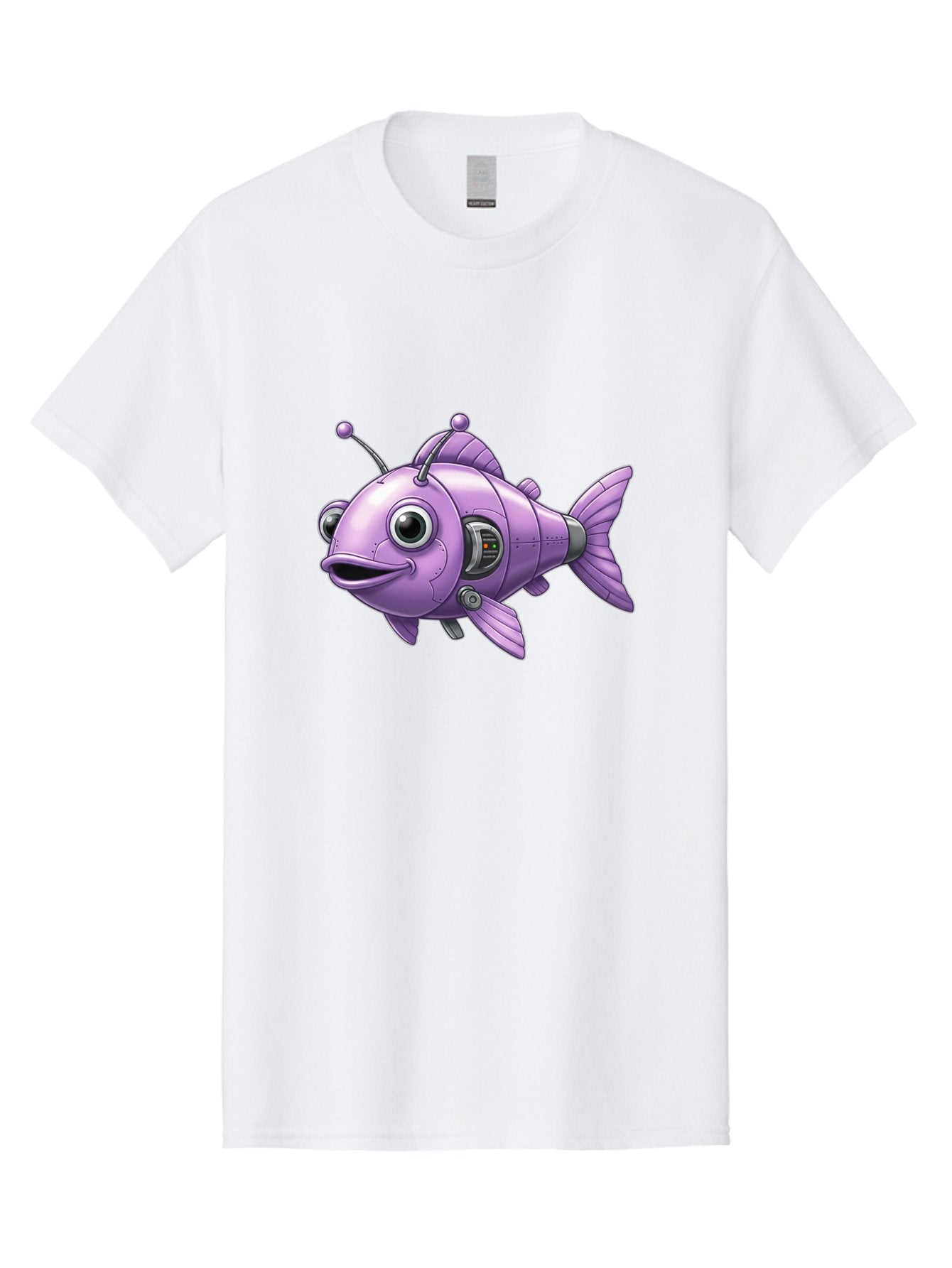 Robot-Fish-6 Men'S Graphic Tee, 100% Cotton, Comfortable Casual Summer Wear, Machine Washable, Vintage Camera, Old Camera, Antique Camera, Black Camera, Classic Photography, Photography Equipment, Nostalgic Device, Film Camera, Camera Art Baf474 14