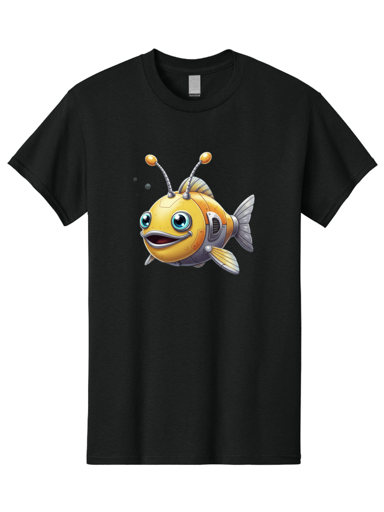 Robot-Fish-7 Men'S Graphic Tee, 100% Cotton, Comfortable Casual Summer Wear, Machine Washable, Vintage Camera, Old Camera, Antique Camera, Black Camera, Classic Photography, Photography Equipment, Nostalgic Device, Film Camera, Camera Art Baf475 8