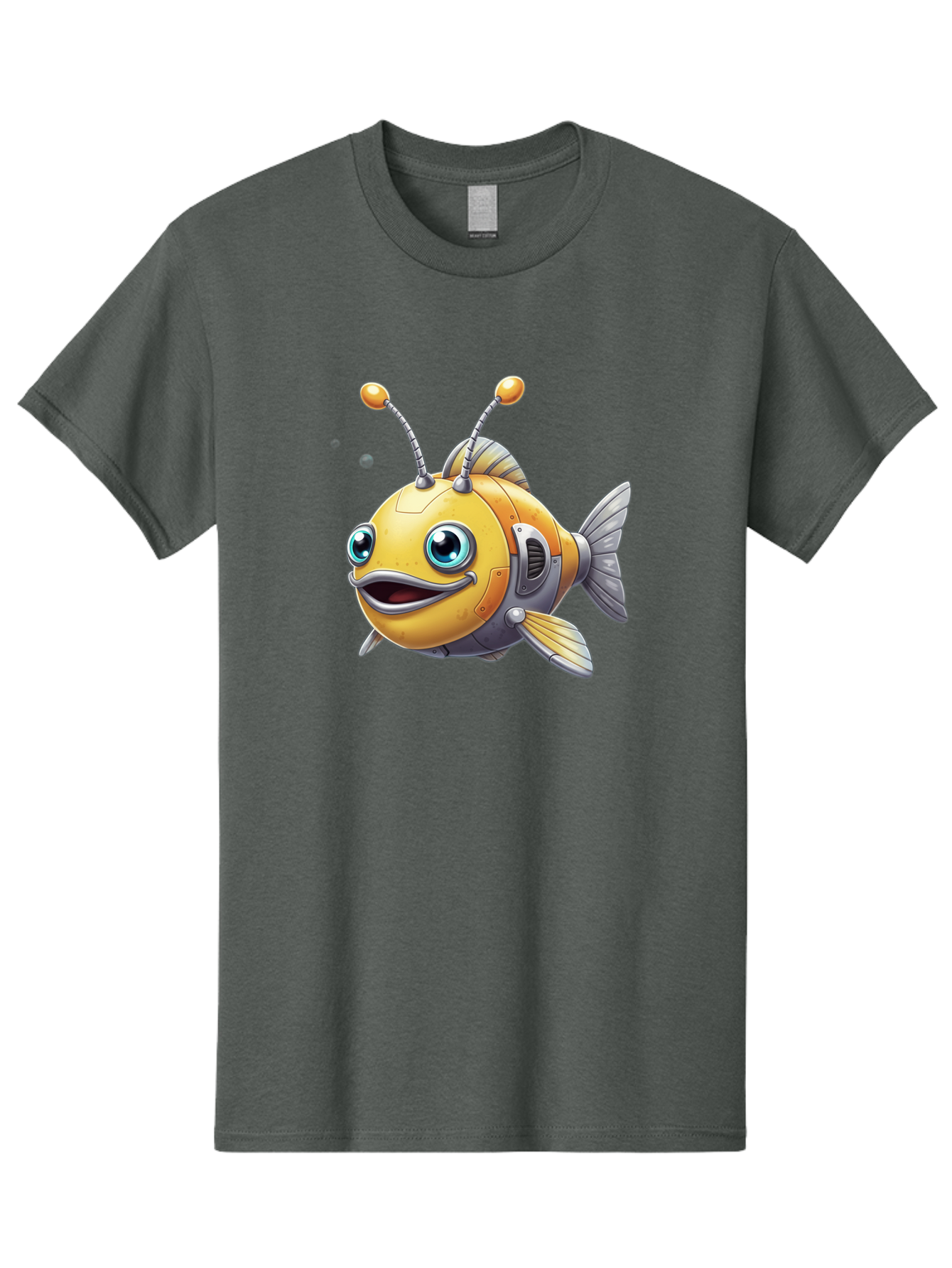 Robot-Fish-7 Men'S Graphic Tee, 100% Cotton, Comfortable Casual Summer Wear, Machine Washable, Vintage Camera, Old Camera, Antique Camera, Black Camera, Classic Photography, Photography Equipment, Nostalgic Device, Film Camera, Camera Art Baf475 7