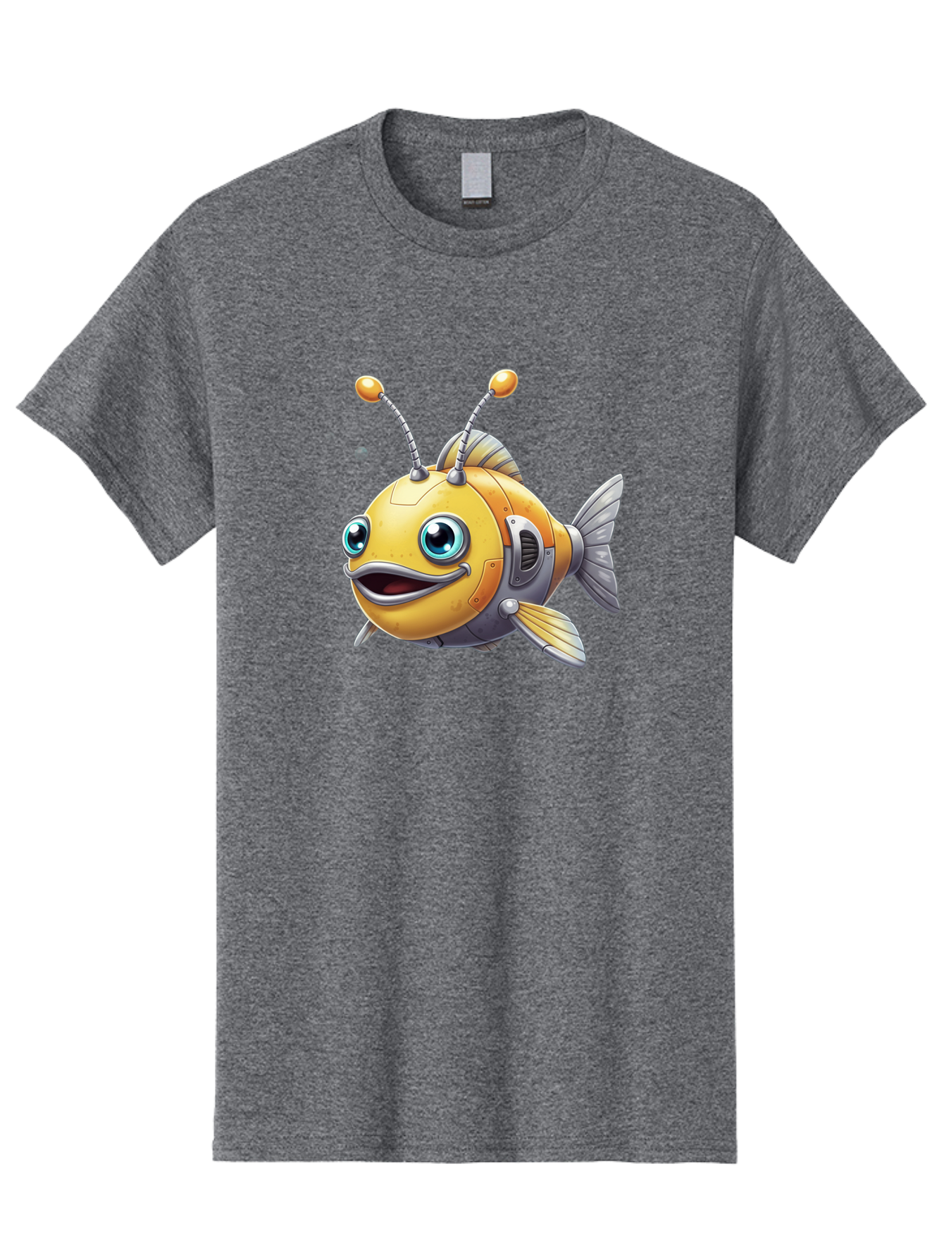 Robot-Fish-7 Men'S Graphic Tee, 100% Cotton, Comfortable Casual Summer Wear, Machine Washable, Vintage Camera, Old Camera, Antique Camera, Black Camera, Classic Photography, Photography Equipment, Nostalgic Device, Film Camera, Camera Art Baf475 10