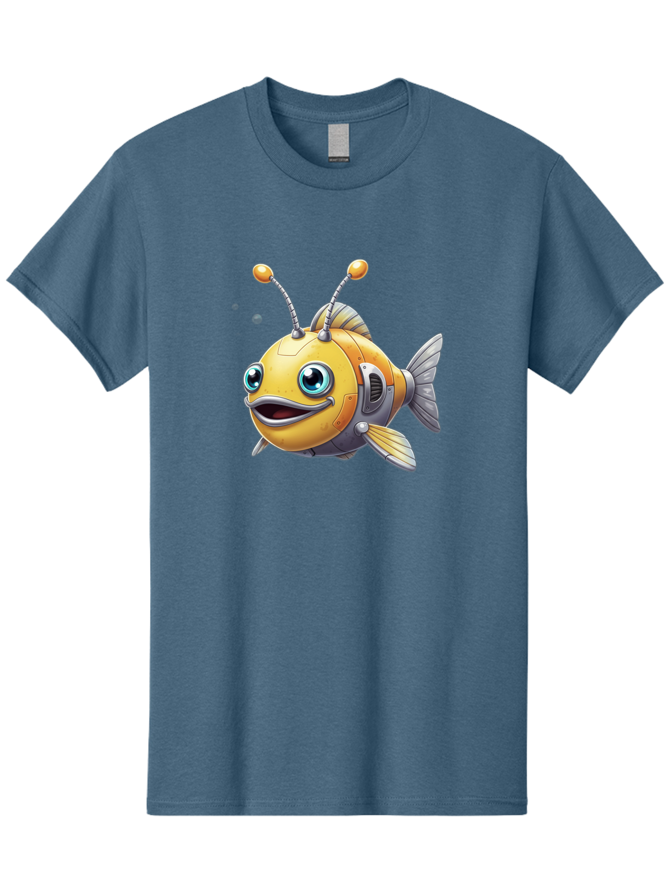 Robot-Fish-7 Men'S Graphic Tee, 100% Cotton, Comfortable Casual Summer Wear, Machine Washable, Vintage Camera, Old Camera, Antique Camera, Black Camera, Classic Photography, Photography Equipment, Nostalgic Device, Film Camera, Camera Art Baf475 12