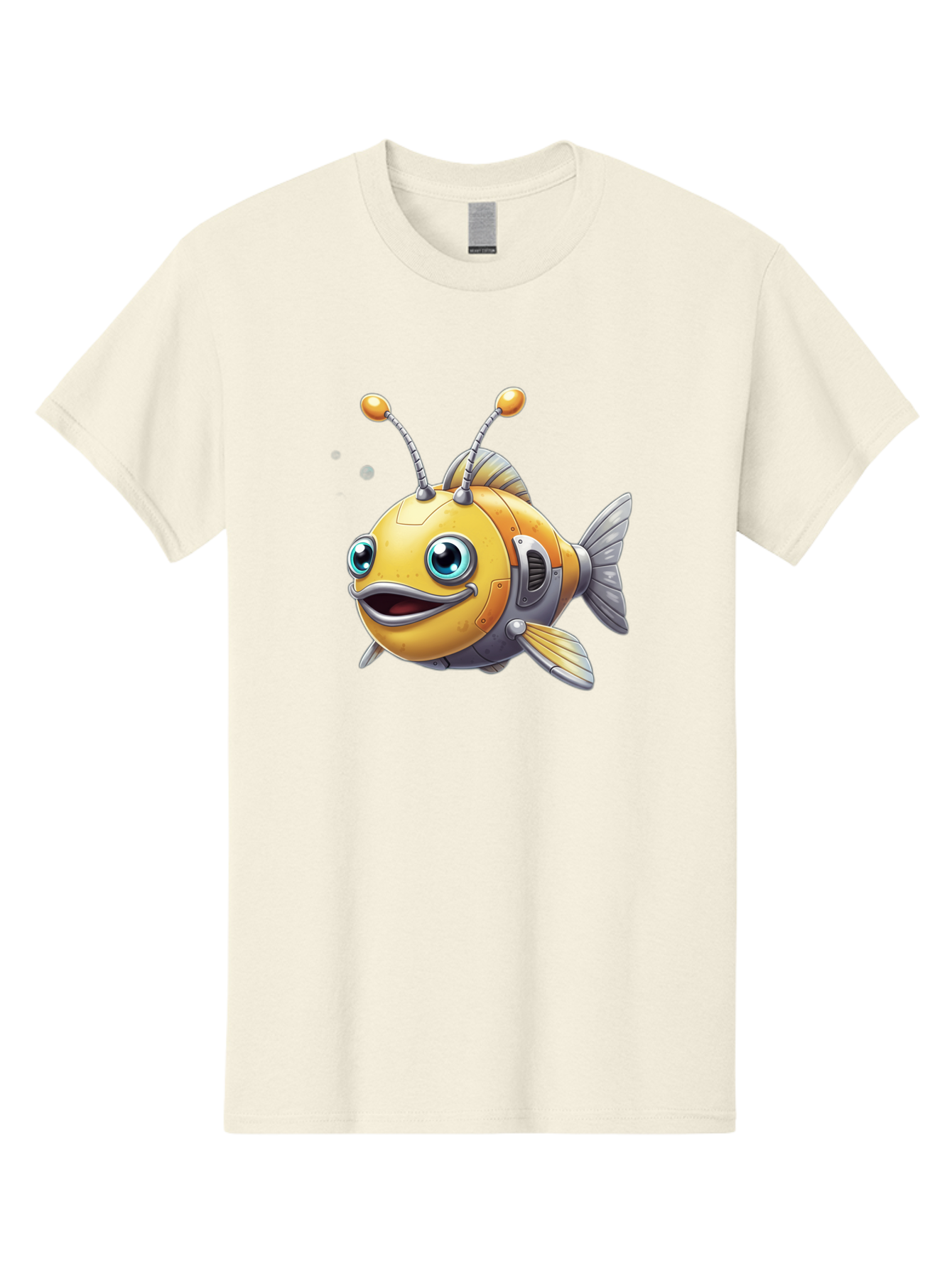 Robot-Fish-7 Men'S Graphic Tee, 100% Cotton, Comfortable Casual Summer Wear, Machine Washable, Vintage Camera, Old Camera, Antique Camera, Black Camera, Classic Photography, Photography Equipment, Nostalgic Device, Film Camera, Camera Art Baf475 13