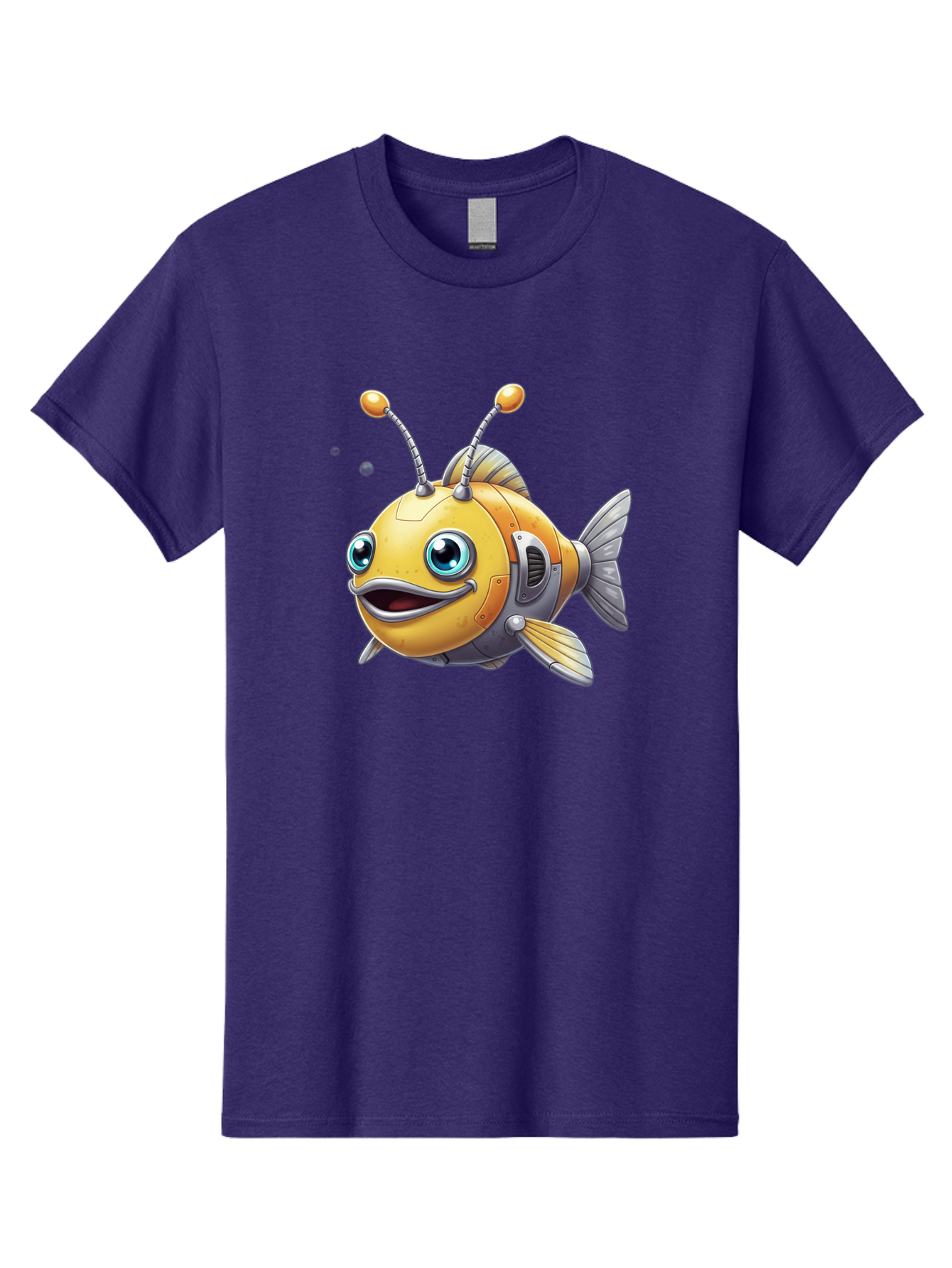 Robot-Fish-7 Men'S Graphic Tee, 100% Cotton, Comfortable Casual Summer Wear, Machine Washable, Vintage Camera, Old Camera, Antique Camera, Black Camera, Classic Photography, Photography Equipment, Nostalgic Device, Film Camera, Camera Art Baf475 15