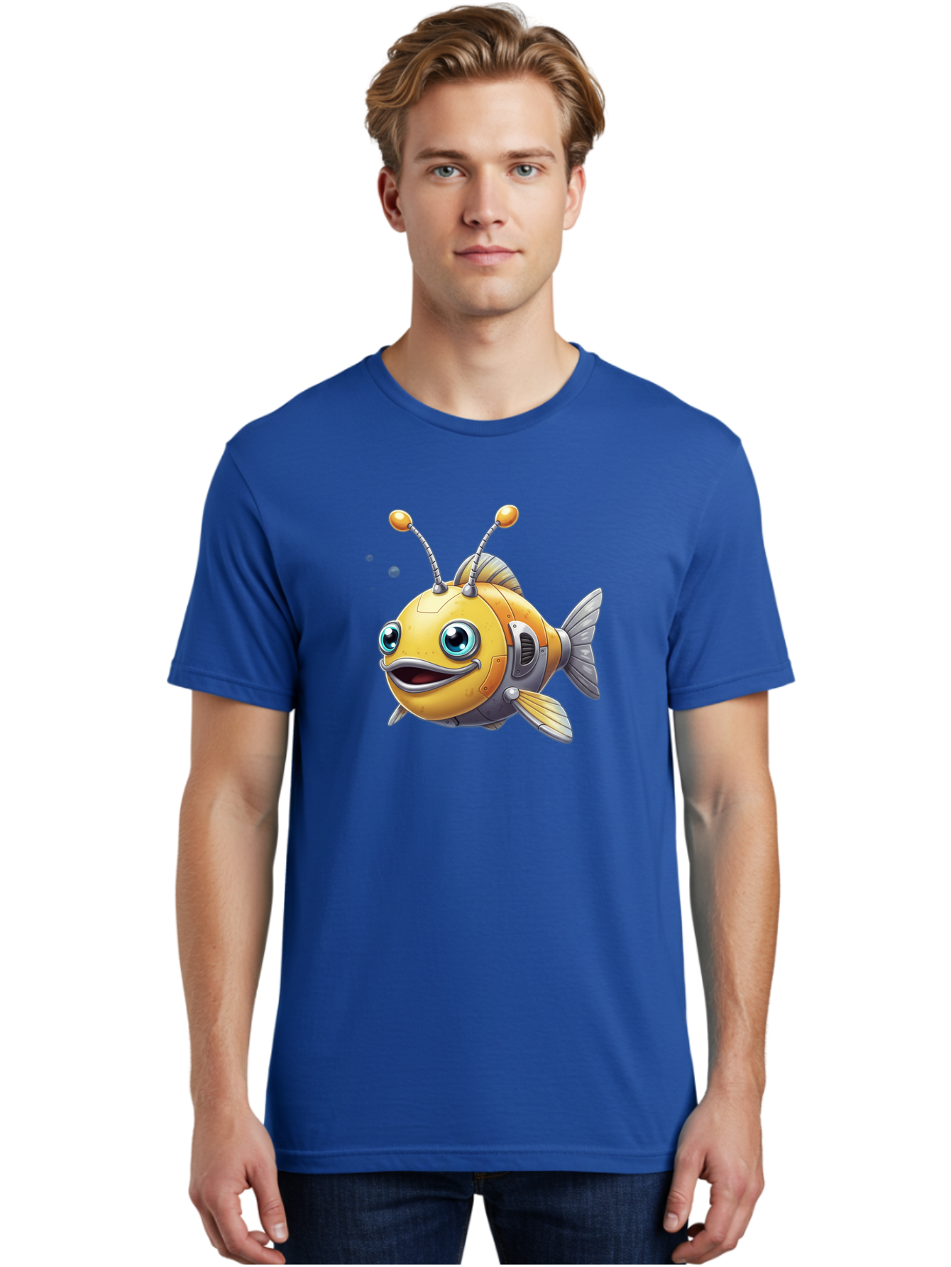 Robot-Fish-7 Men'S Graphic Tee, 100% Cotton, Comfortable Casual Summer Wear, Machine Washable, Vintage Camera, Old Camera, Antique Camera, Black Camera, Classic Photography, Photography Equipment, Nostalgic Device, Film Camera, Camera Art Baf475 29