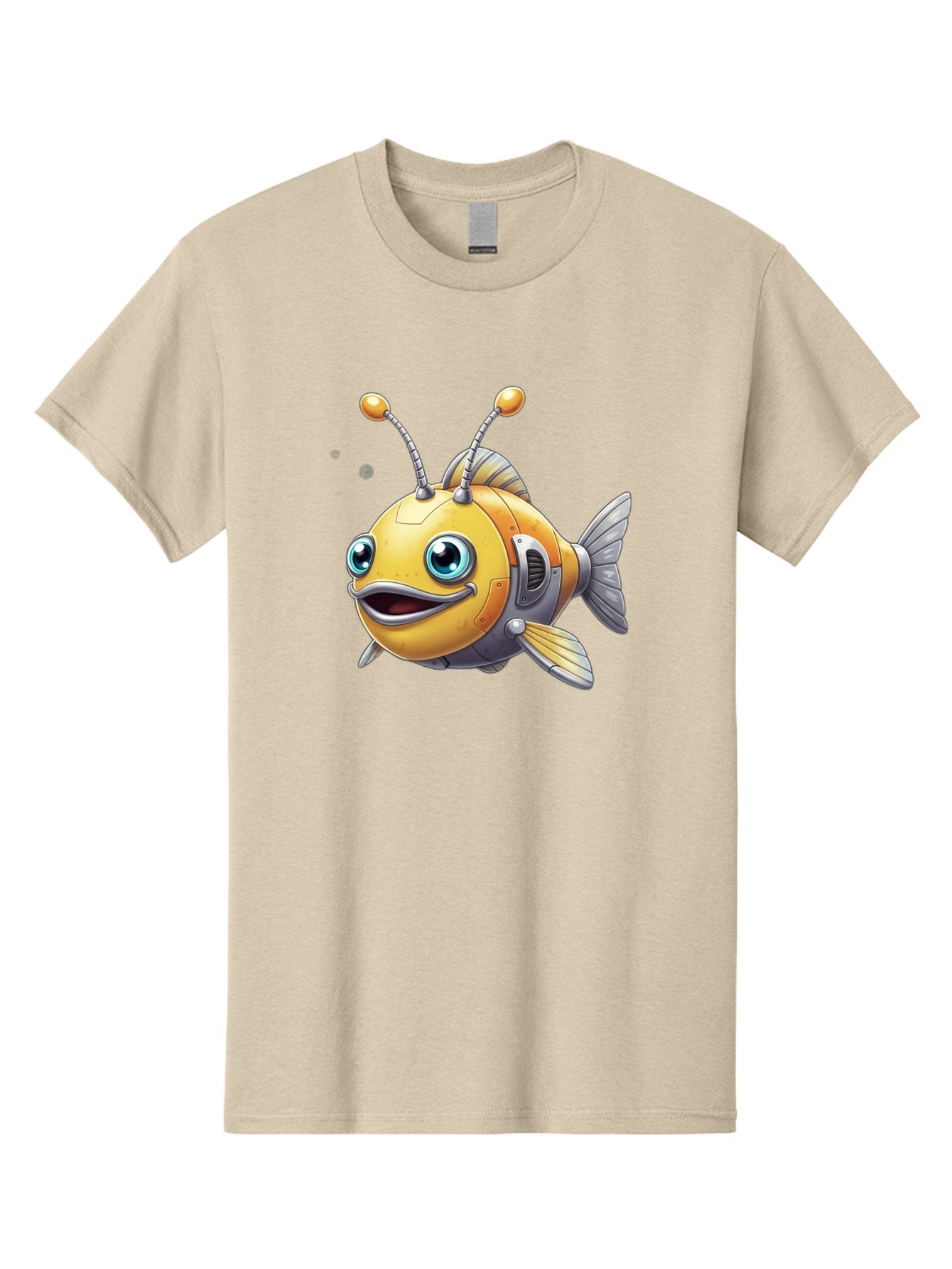 Robot-Fish-7 Men'S Graphic Tee, 100% Cotton, Comfortable Casual Summer Wear, Machine Washable, Vintage Camera, Old Camera, Antique Camera, Black Camera, Classic Photography, Photography Equipment, Nostalgic Device, Film Camera, Camera Art Baf475 14