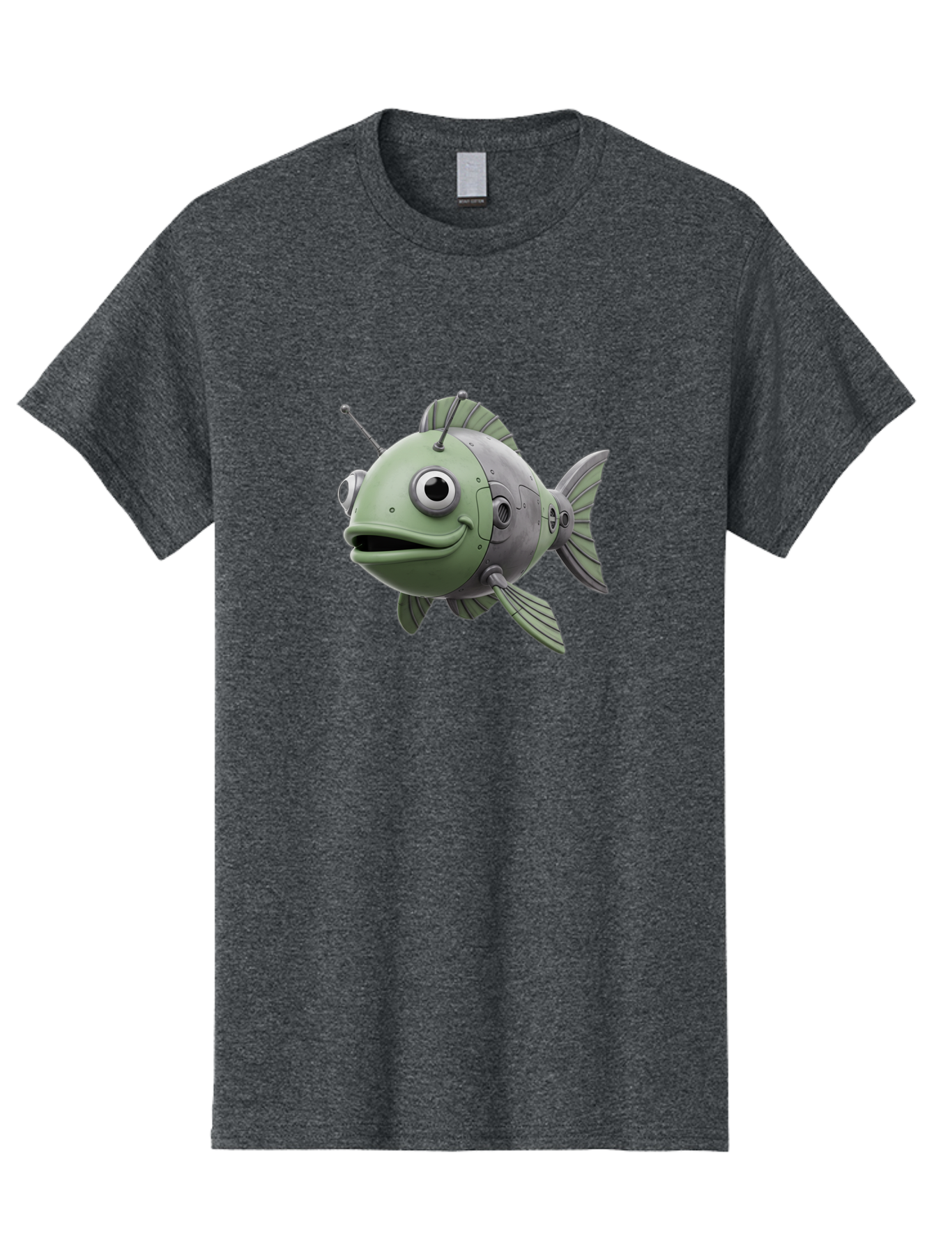 Robot-Fish-8 Men'S Graphic Tee, 100% Cotton, Comfortable Casual Summer Wear, Machine Washable, Vintage Camera, Old Camera, Antique Camera, Black Camera, Classic Photography, Photography Equipment, Nostalgic Device, Film Camera, Camera Art Baf476 15
