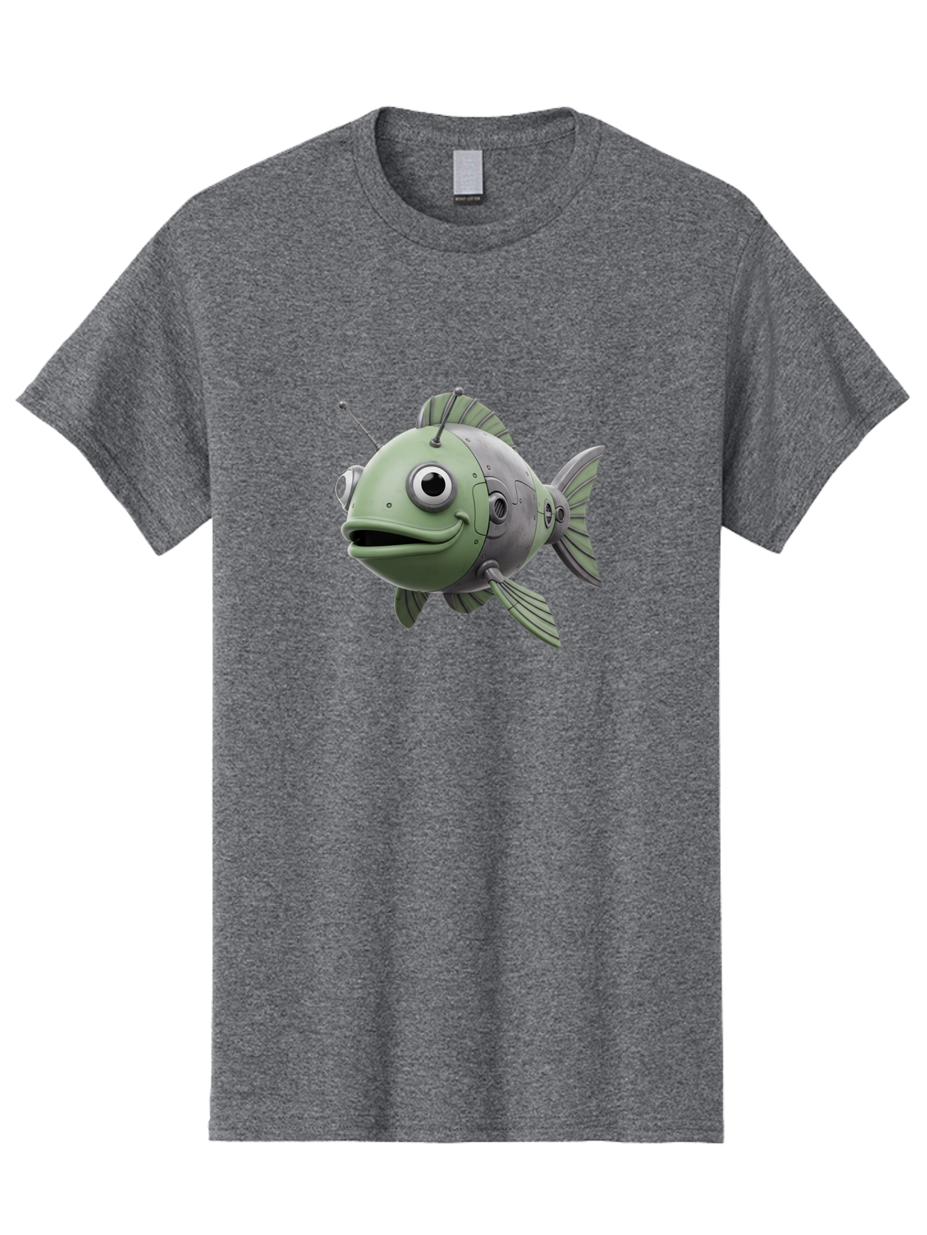 Robot-Fish-8 Men'S Graphic Tee, 100% Cotton, Comfortable Casual Summer Wear, Machine Washable, Vintage Camera, Old Camera, Antique Camera, Black Camera, Classic Photography, Photography Equipment, Nostalgic Device, Film Camera, Camera Art Baf476 7