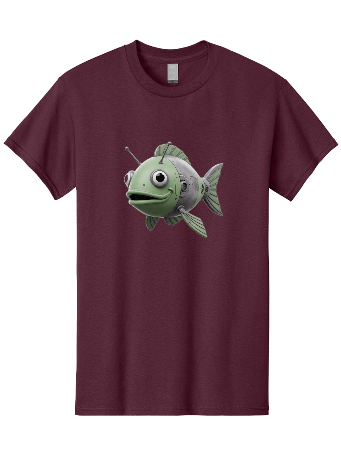 Robot-Fish-8 Men'S Graphic Tee, 100% Cotton, Comfortable Casual Summer Wear, Machine Washable, Vintage Camera, Old Camera, Antique Camera, Black Camera, Classic Photography, Photography Equipment, Nostalgic Device, Film Camera, Camera Art Baf476 9