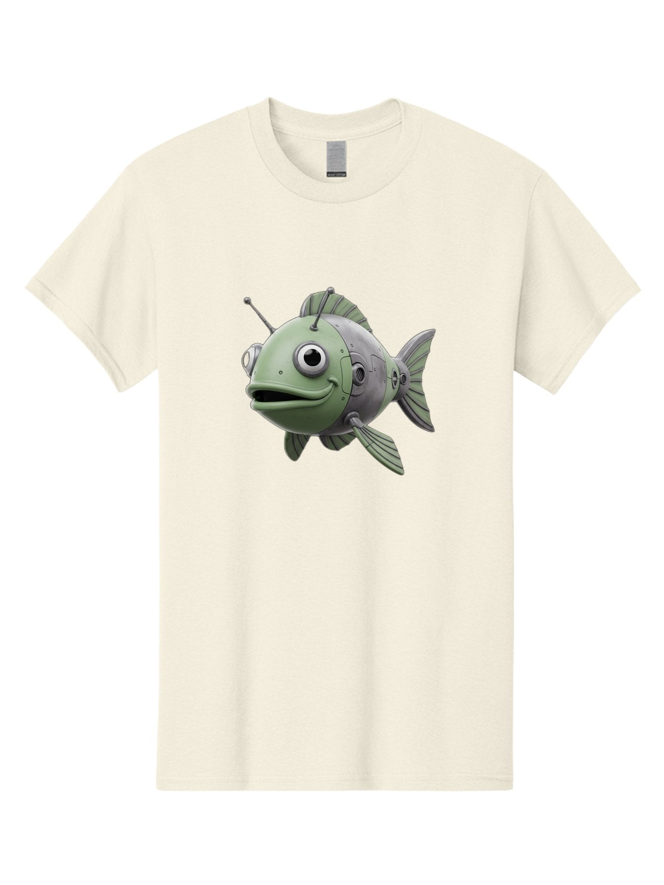 Robot-Fish-8 Men'S Graphic Tee, 100% Cotton, Comfortable Casual Summer Wear, Machine Washable, Vintage Camera, Old Camera, Antique Camera, Black Camera, Classic Photography, Photography Equipment, Nostalgic Device, Film Camera, Camera Art Baf476