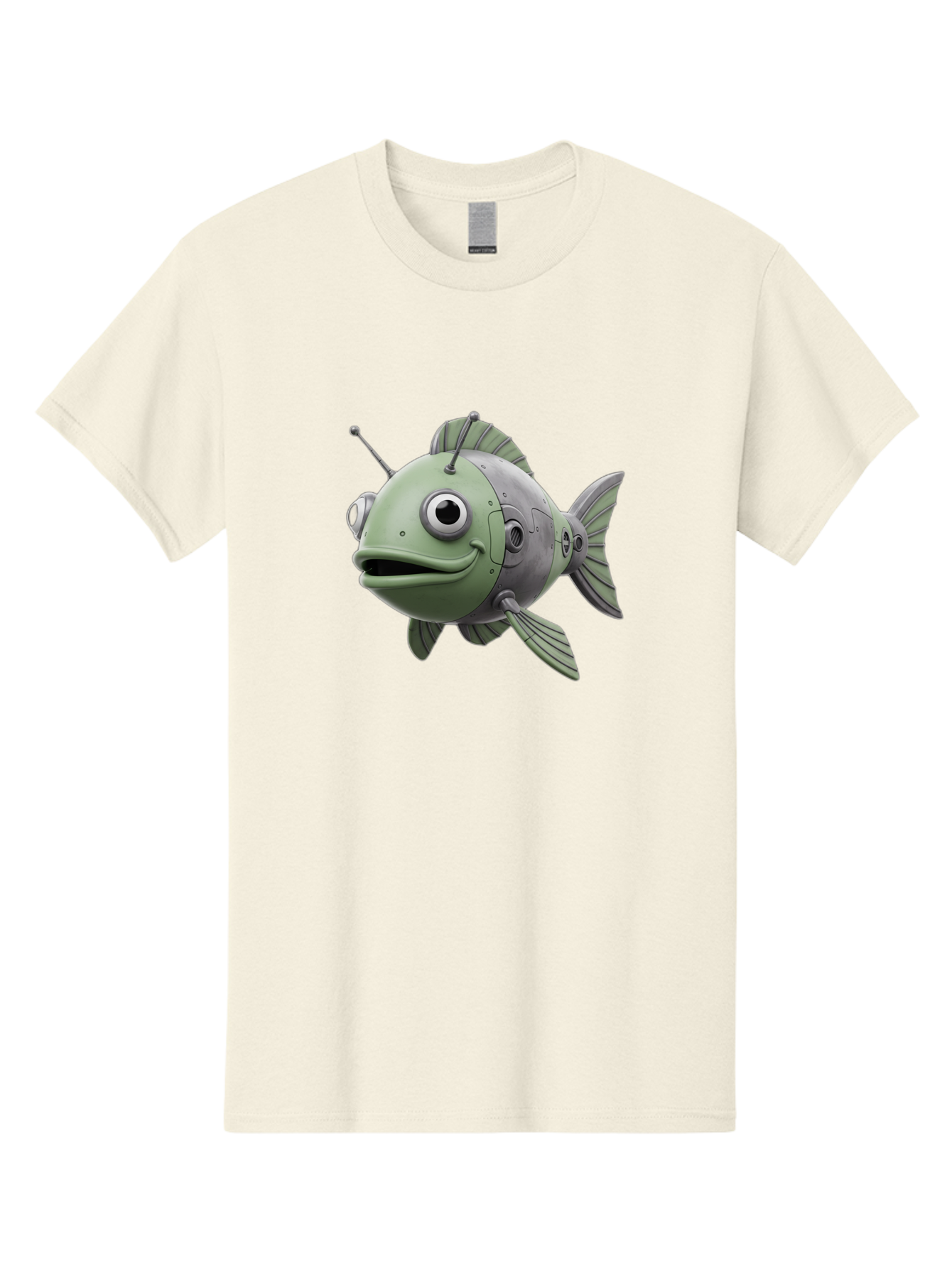 Robot-Fish-8 Men'S Graphic Tee, 100% Cotton, Comfortable Casual Summer Wear, Machine Washable, Vintage Camera, Old Camera, Antique Camera, Black Camera, Classic Photography, Photography Equipment, Nostalgic Device, Film Camera, Camera Art Baf476 10