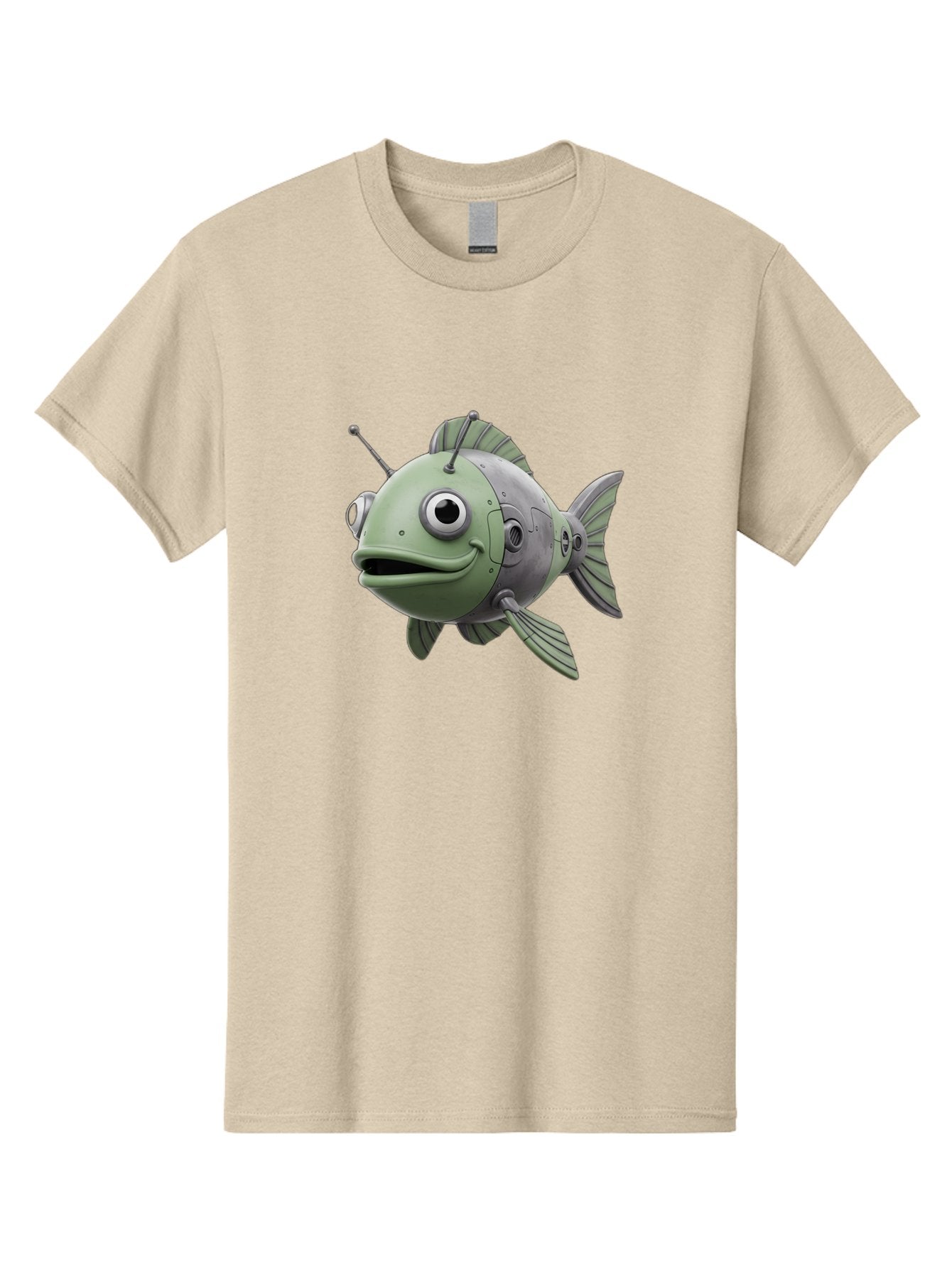 Robot-Fish-8 Men'S Graphic Tee, 100% Cotton, Comfortable Casual Summer Wear, Machine Washable, Vintage Camera, Old Camera, Antique Camera, Black Camera, Classic Photography, Photography Equipment, Nostalgic Device, Film Camera, Camera Art Baf476 10