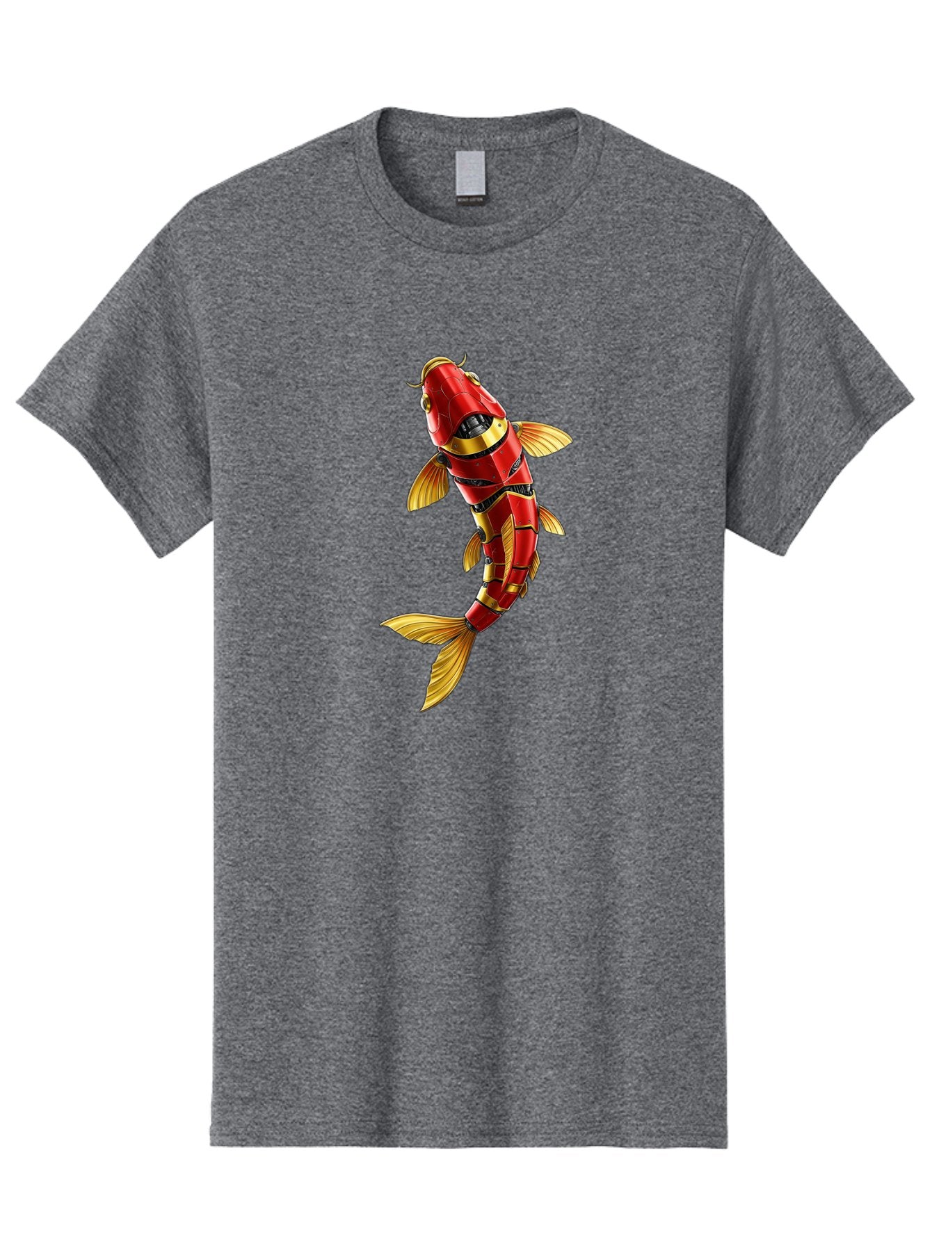 Robot-Koi-Fish Men'S Graphic Tee, 100% Cotton, Comfortable Casual Summer Wear, Machine Washable, Vintage Camera, Old Camera, Antique Camera, Black Camera, Classic Photography, Photography Equipment, Nostalgic Device, Film Camera, Camera Art Baf478