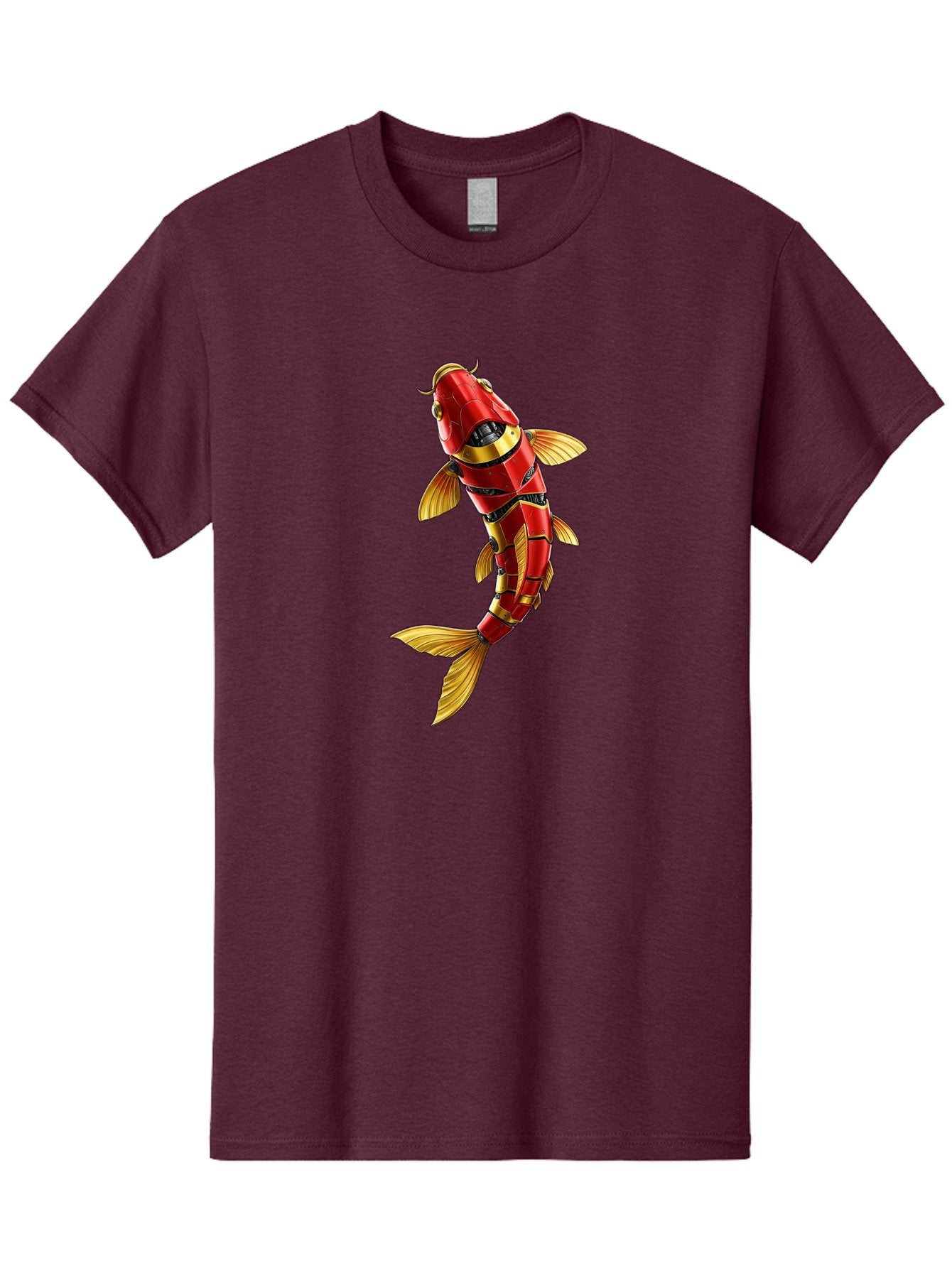 Robot-Koi-Fish Men'S Graphic Tee, 100% Cotton, Comfortable Casual Summer Wear, Machine Washable, Vintage Camera, Old Camera, Antique Camera, Black Camera, Classic Photography, Photography Equipment, Nostalgic Device, Film Camera, Camera Art Baf478