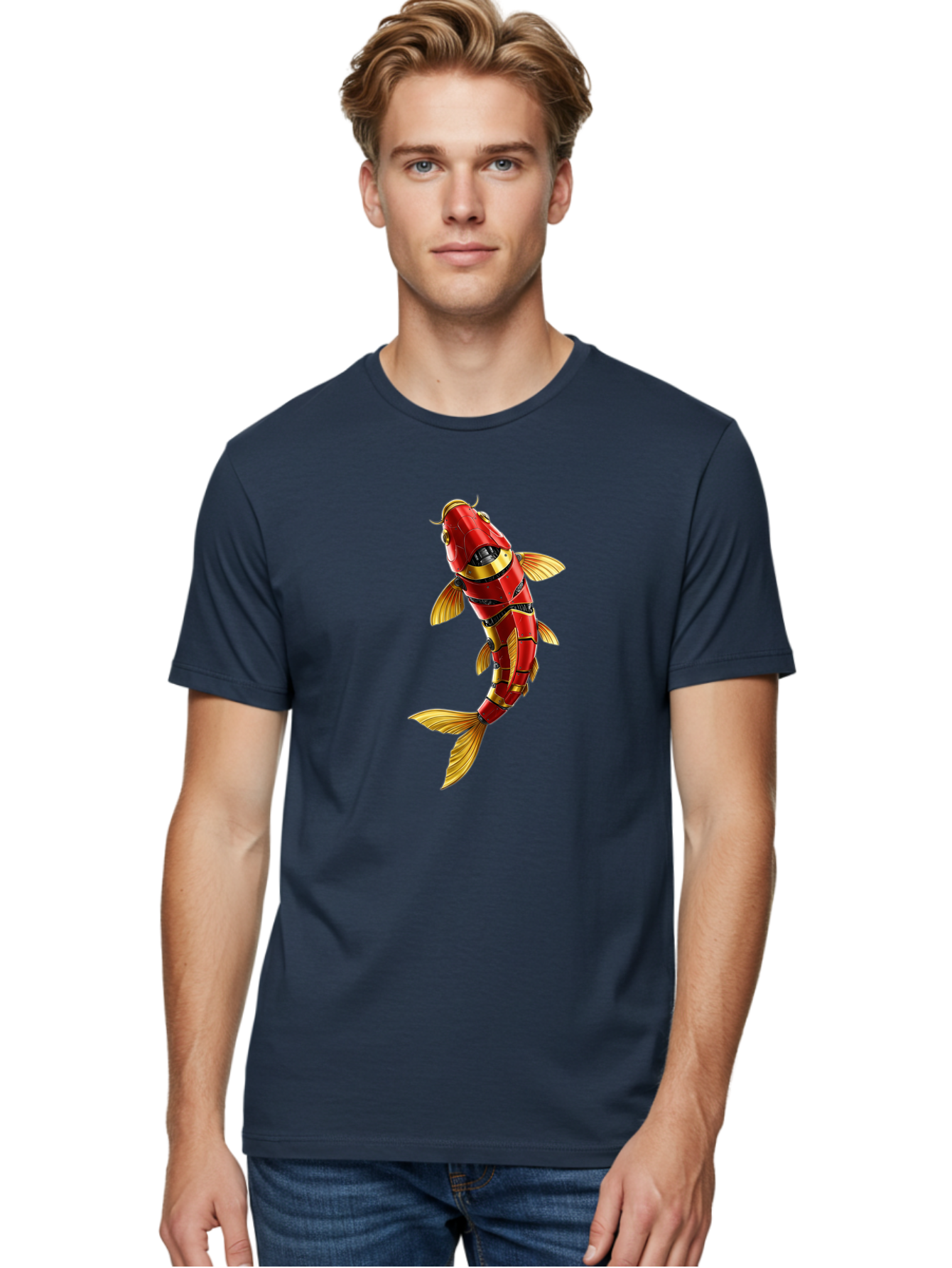 Robot-Koi-Fish Men'S Graphic Tee, 100% Cotton, Comfortable Casual Summer Wear, Machine Washable, Vintage Camera, Old Camera, Antique Camera, Black Camera, Classic Photography, Photography Equipment, Nostalgic Device, Film Camera, Camera Art Baf478 20