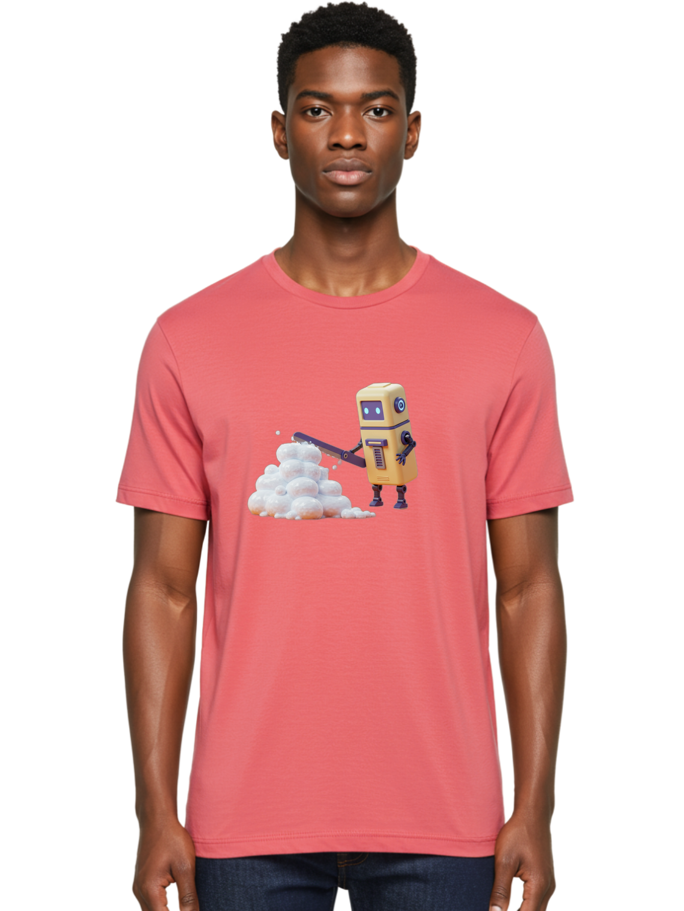 Robot-Shoveling-Snow Men'S Graphic Tee, 100% Cotton, Comfortable Casual Summer Wear, Machine Washable, Vintage Camera, Old Camera, Antique Camera, Black Camera, Classic Photography, Photography Equipment, Nostalgic Device, Film Camera, Baf479 26