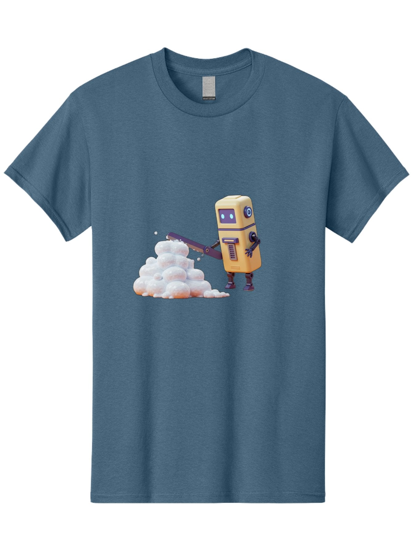 Robot-Shoveling-Snow Men'S Graphic Tee, 100% Cotton, Comfortable Casual Summer Wear, Machine Washable, Vintage Camera, Old Camera, Antique Camera, Black Camera, Classic Photography, Photography Equipment, Nostalgic Device, Film Camera, Baf479 5