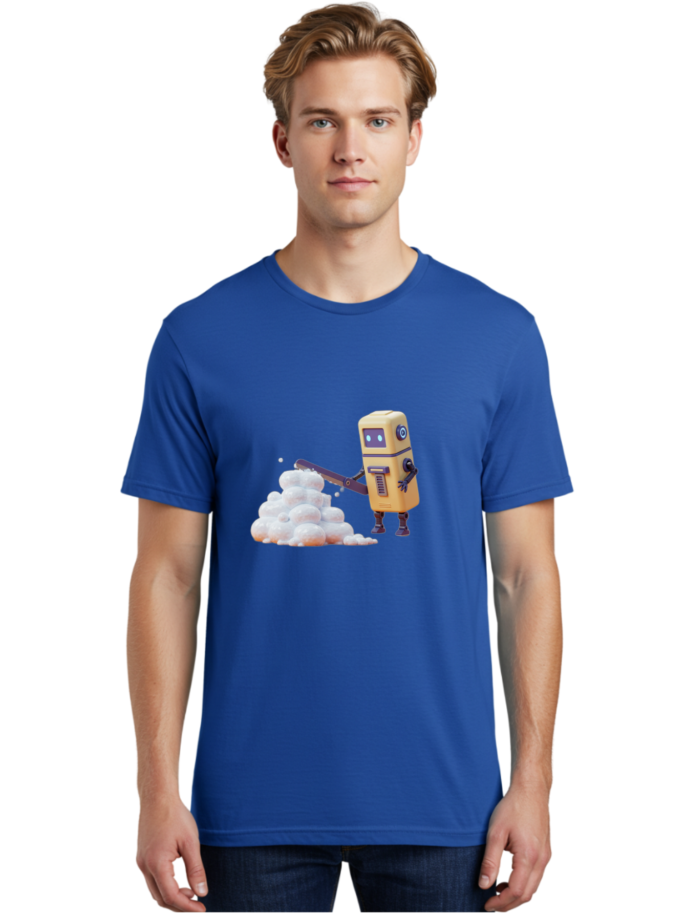 Robot-Shoveling-Snow Men'S Graphic Tee, 100% Cotton, Comfortable Casual Summer Wear, Machine Washable, Vintage Camera, Old Camera, Antique Camera, Black Camera, Classic Photography, Photography Equipment, Nostalgic Device, Film Camera, Baf479 30