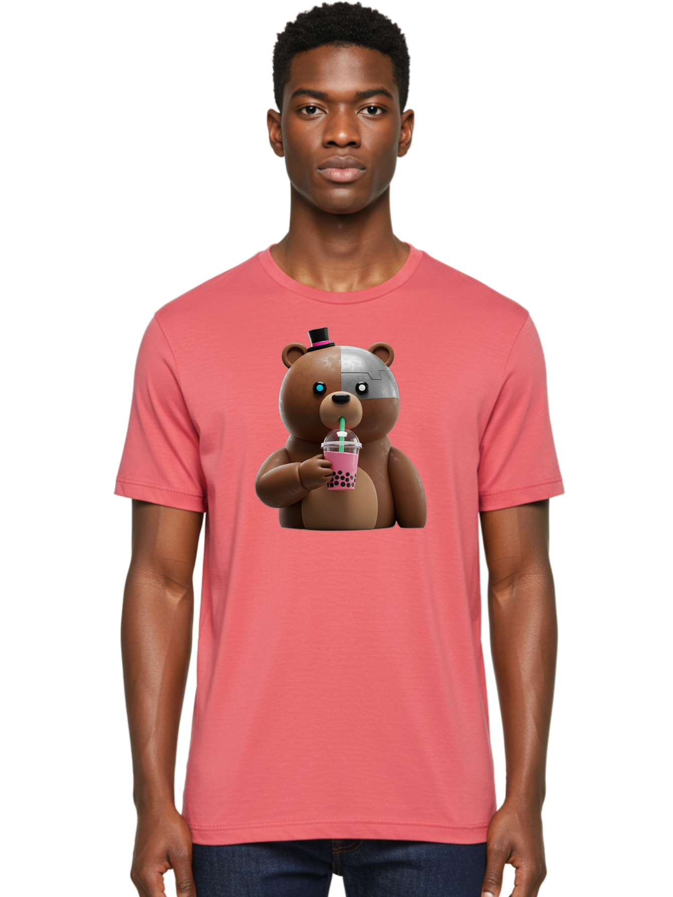 Robot-Teddy-Bear Men'S Graphic Tee, 100% Cotton, Comfortable Casual Summer Wear, Machine Washable, Vintage Camera, Old Camera, Antique Camera, Black Camera, Classic Photography, Photography Equipment, Nostalgic Device, Film Camera, Camera Art Baf481 29