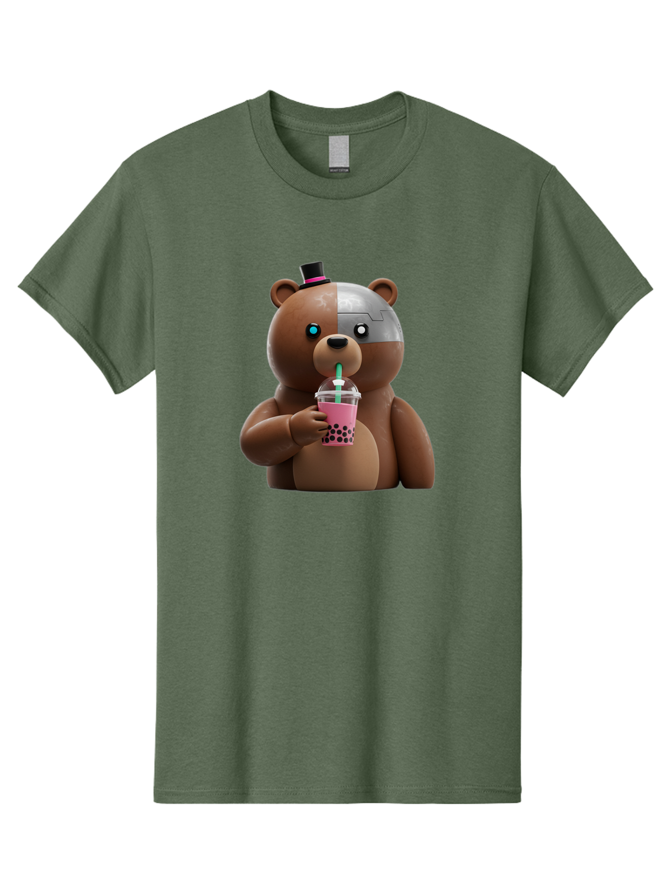 Robot-Teddy-Bear Men'S Graphic Tee, 100% Cotton, Comfortable Casual Summer Wear, Machine Washable, Vintage Camera, Old Camera, Antique Camera, Black Camera, Classic Photography, Photography Equipment, Nostalgic Device, Film Camera, Camera Art Baf481