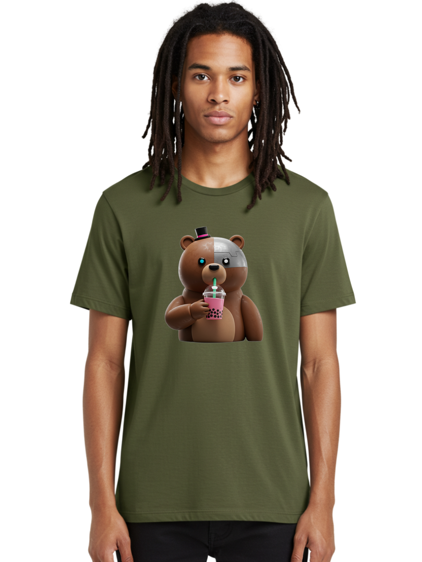 Robot-Teddy-Bear Men'S Graphic Tee, 100% Cotton, Comfortable Casual Summer Wear, Machine Washable, Vintage Camera, Old Camera, Antique Camera, Black Camera, Classic Photography, Photography Equipment, Nostalgic Device, Film Camera, Camera Art Baf481 17