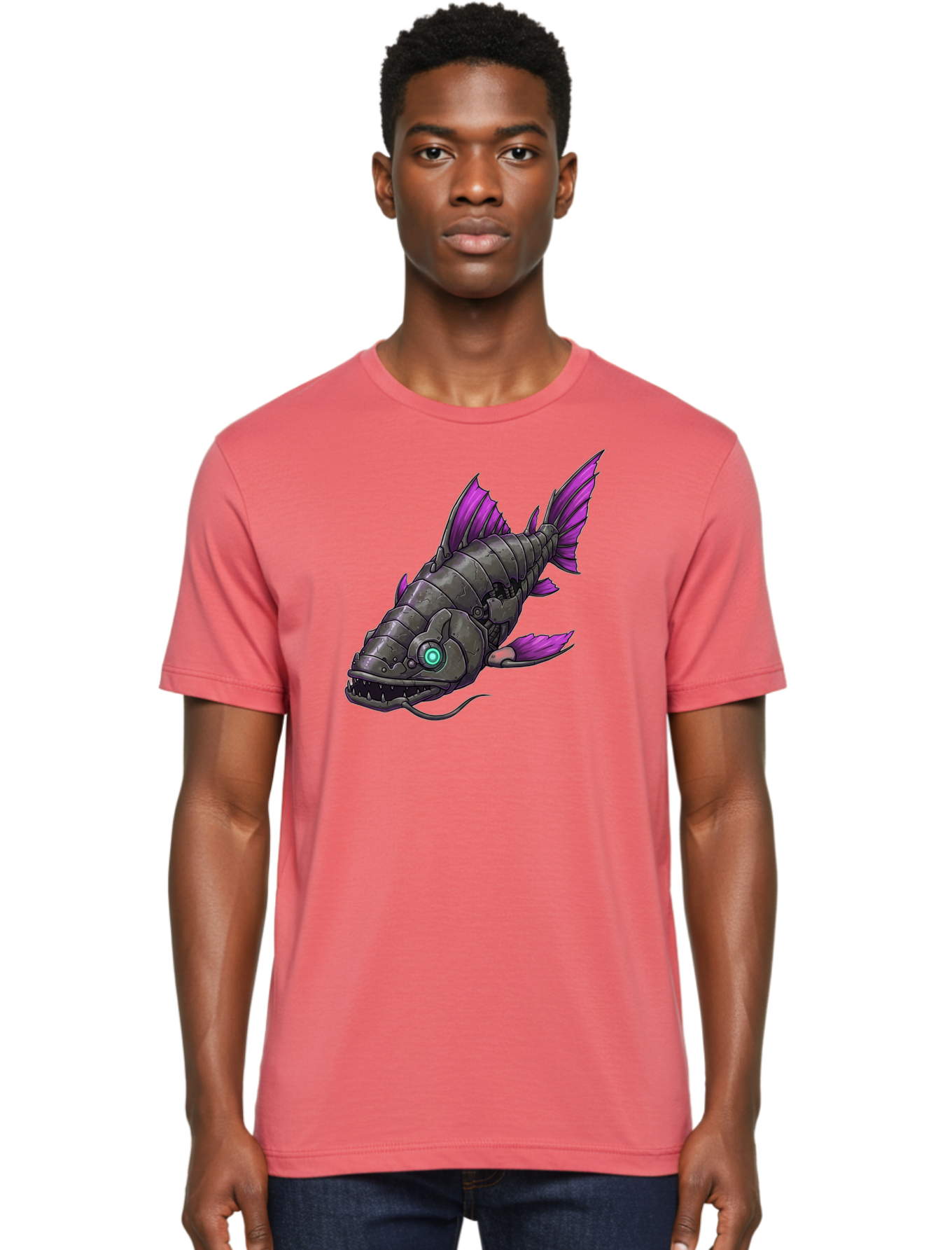 Robotic-Fish Men'S Graphic Tee, 100% Cotton, Comfortable Casual Summer Wear, Machine Washable, Vintage Camera, Old Camera, Antique Camera, Black Camera, Classic Photography, Photography Equipment, Nostalgic Device, Film Camera, Camera Art Baf482 30
