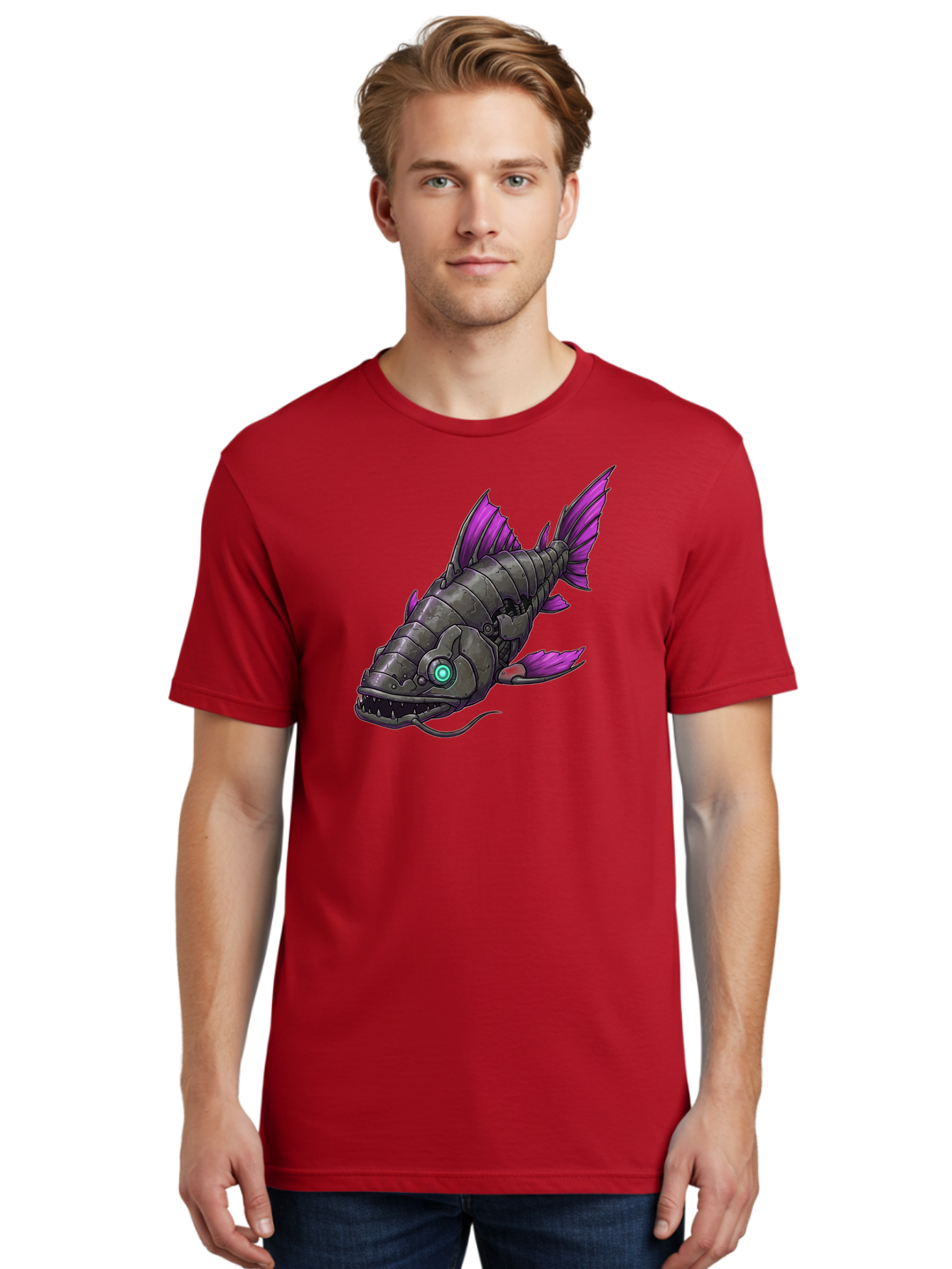 Robotic-Fish Men'S Graphic Tee, 100% Cotton, Comfortable Casual Summer Wear, Machine Washable, Vintage Camera, Old Camera, Antique Camera, Black Camera, Classic Photography, Photography Equipment, Nostalgic Device, Film Camera, Camera Art Baf482 24