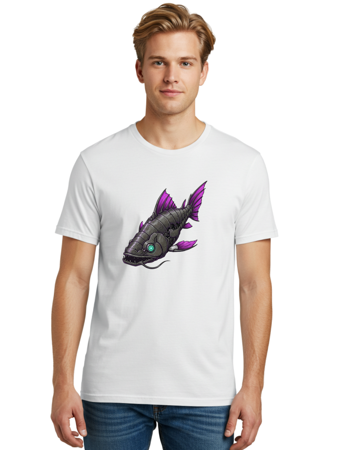 Robotic-Fish Men'S Graphic Tee, 100% Cotton, Comfortable Casual Summer Wear, Machine Washable, Vintage Camera, Old Camera, Antique Camera, Black Camera, Classic Photography, Photography Equipment, Nostalgic Device, Film Camera, Camera Art Baf482 25