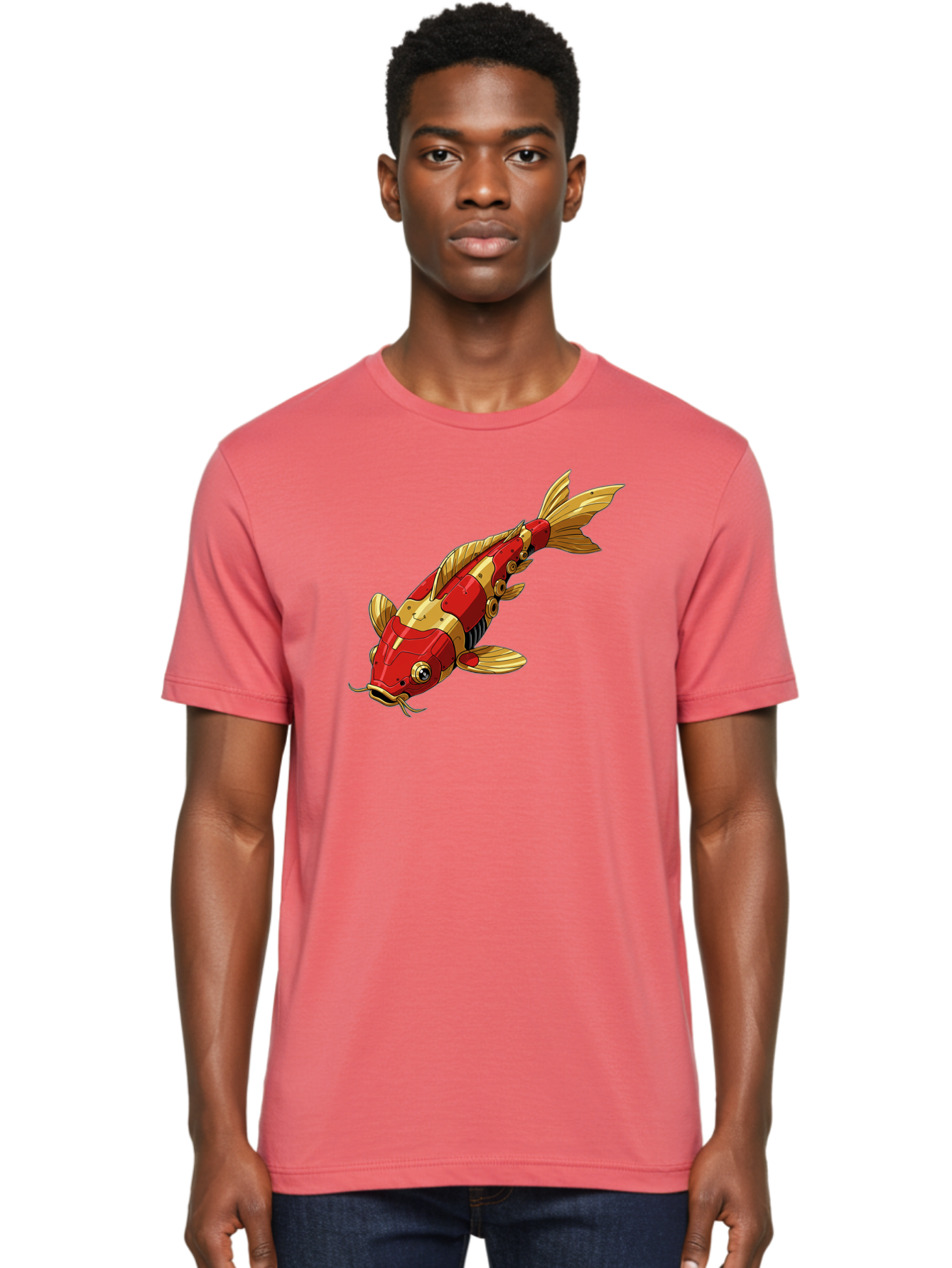 Robotic-Koi-Fish Men'S Graphic Tee, 100% Cotton, Comfortable Casual Summer Wear, Machine Washable, Vintage Camera, Old Camera, Antique Camera, Black Camera, Classic Photography, Photography Equipment, Nostalgic Device, Film Camera, Camera Art Baf483 17