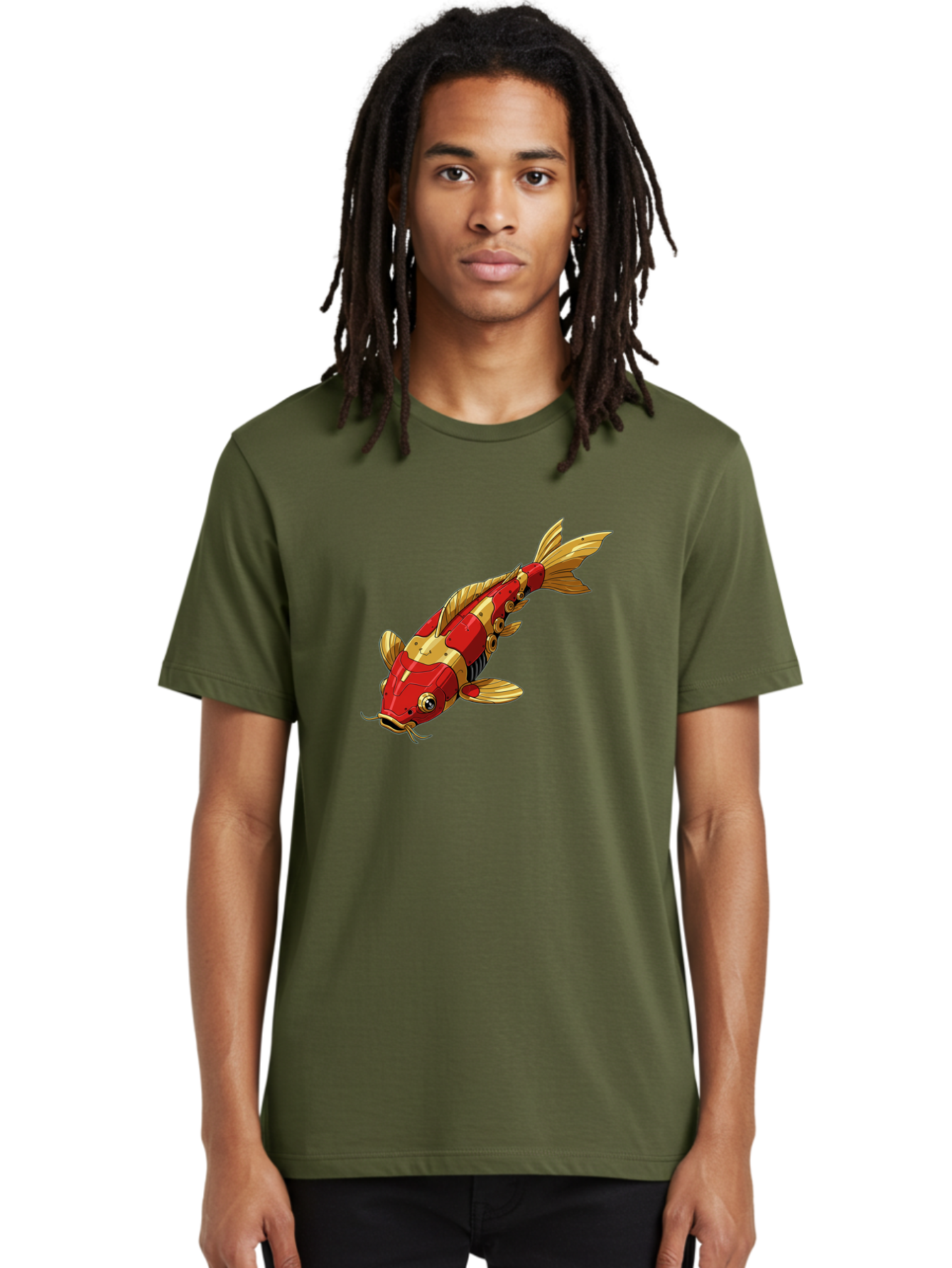 Robotic-Koi-Fish Men'S Graphic Tee, 100% Cotton, Comfortable Casual Summer Wear, Machine Washable, Vintage Camera, Old Camera, Antique Camera, Black Camera, Classic Photography, Photography Equipment, Nostalgic Device, Film Camera, Camera Art Baf483 22