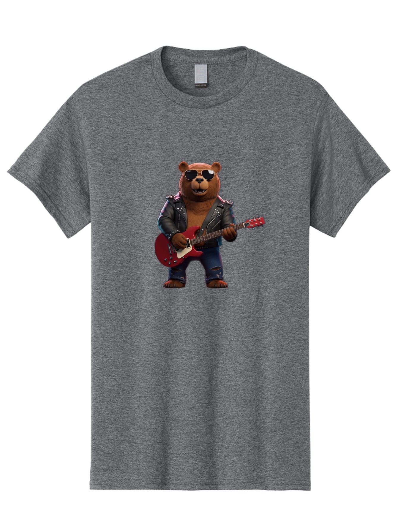 Rockstar-Bear Men'S Graphic Tee, 100% Cotton, Comfortable Casual Summer Wear, Machine Washable, Vintage Camera, Old Camera, Antique Camera, Black Camera, Classic Photography, Photography Equipment, Nostalgic Device, Film Camera, Camera Art Baf485 9