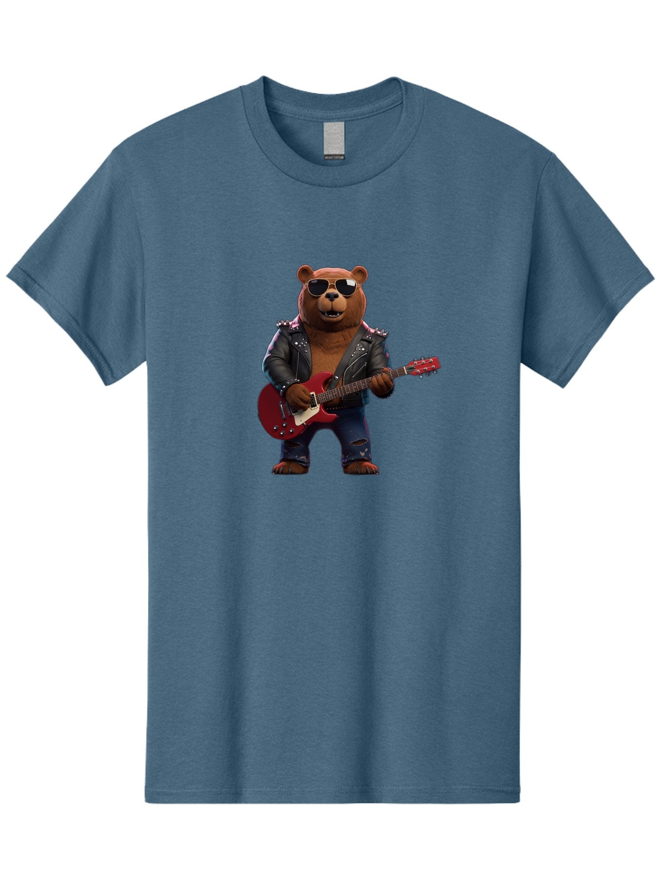 Rockstar-Bear Men'S Graphic Tee, 100% Cotton, Comfortable Casual Summer Wear, Machine Washable, Vintage Camera, Old Camera, Antique Camera, Black Camera, Classic Photography, Photography Equipment, Nostalgic Device, Film Camera, Camera Art Baf485 12