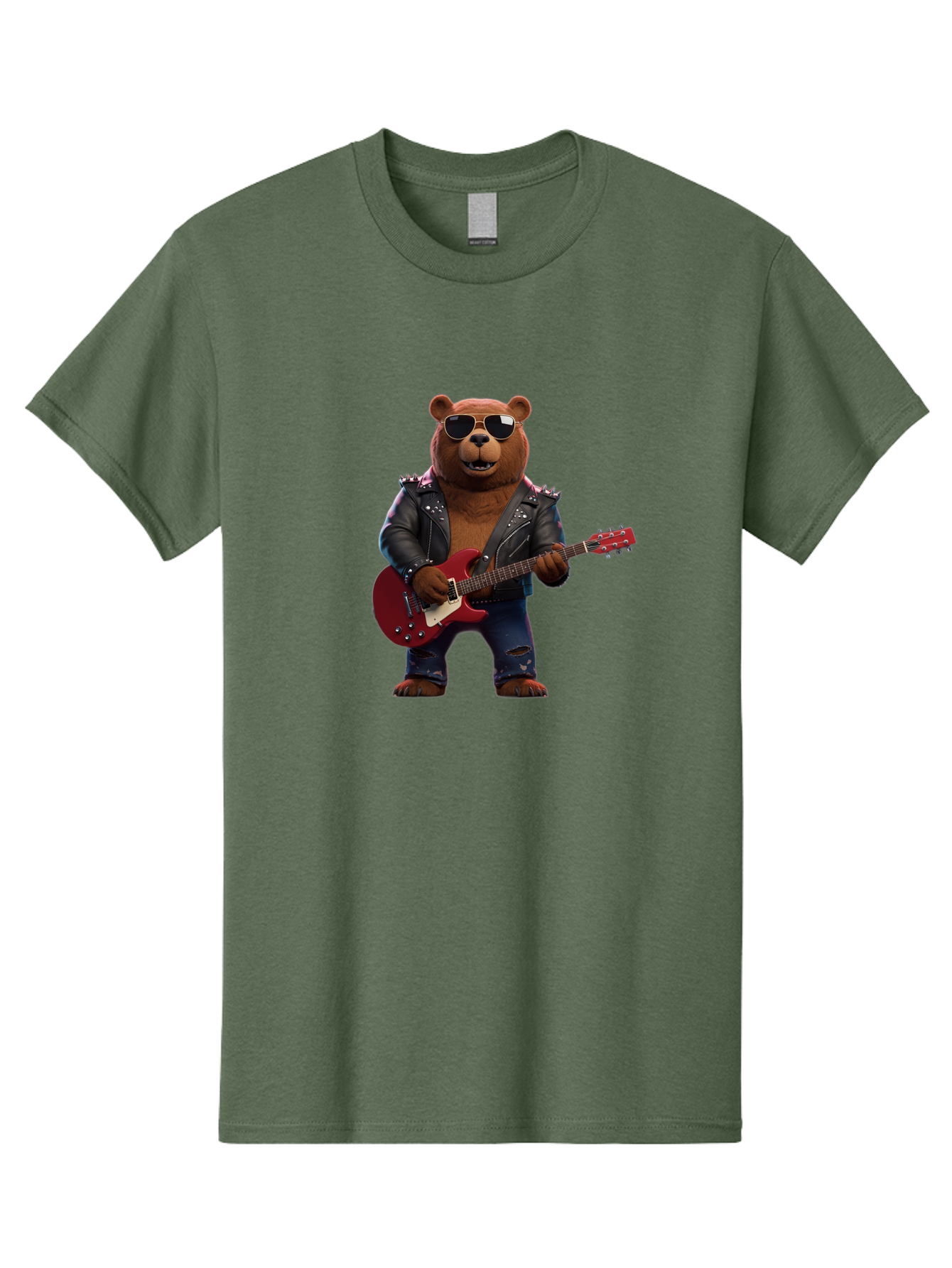 Rockstar-Bear Men'S Graphic Tee, 100% Cotton, Comfortable Casual Summer Wear, Machine Washable, Vintage Camera, Old Camera, Antique Camera, Black Camera, Classic Photography, Photography Equipment, Nostalgic Device, Film Camera, Camera Art Baf485 7