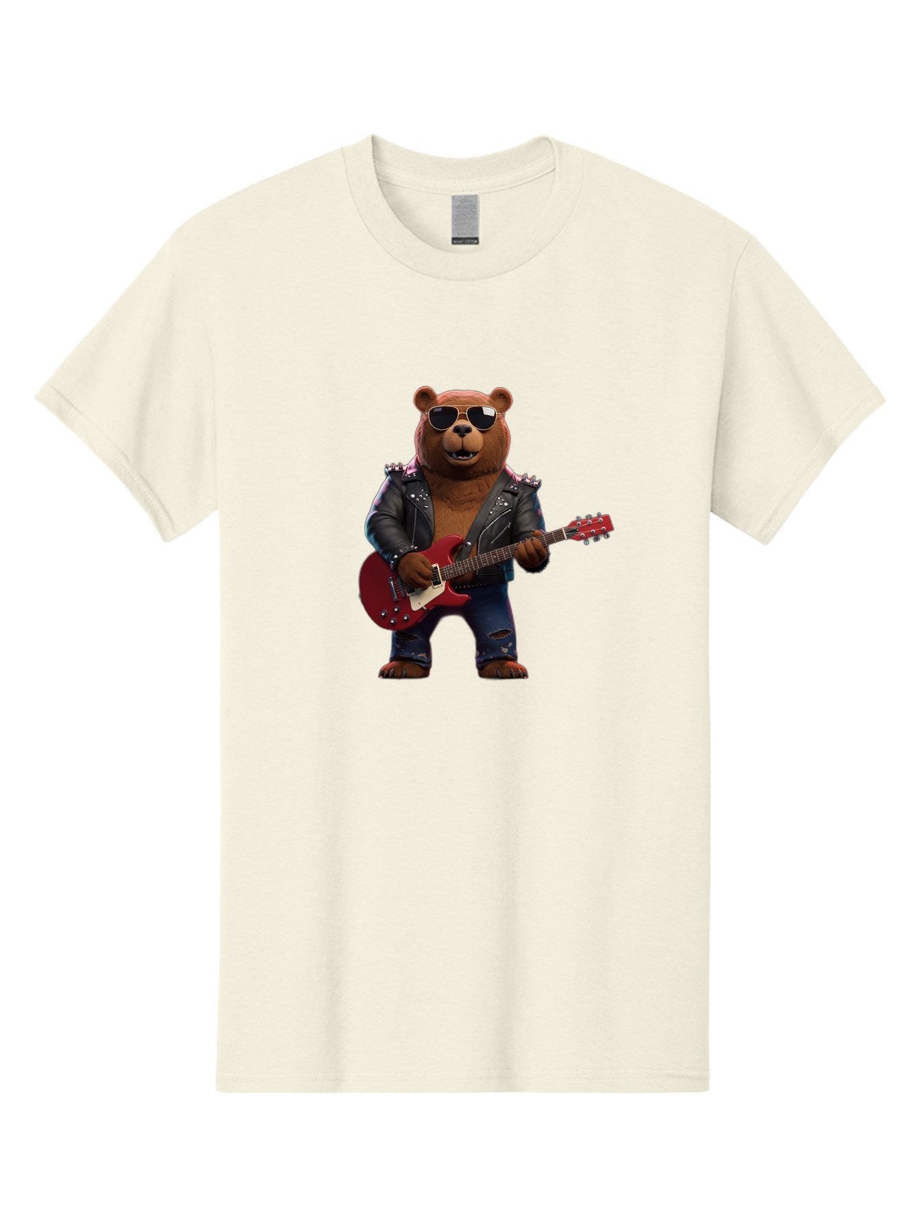 Rockstar-Bear Men'S Graphic Tee, 100% Cotton, Comfortable Casual Summer Wear, Machine Washable, Vintage Camera, Old Camera, Antique Camera, Black Camera, Classic Photography, Photography Equipment, Nostalgic Device, Film Camera, Camera Art Baf485 5