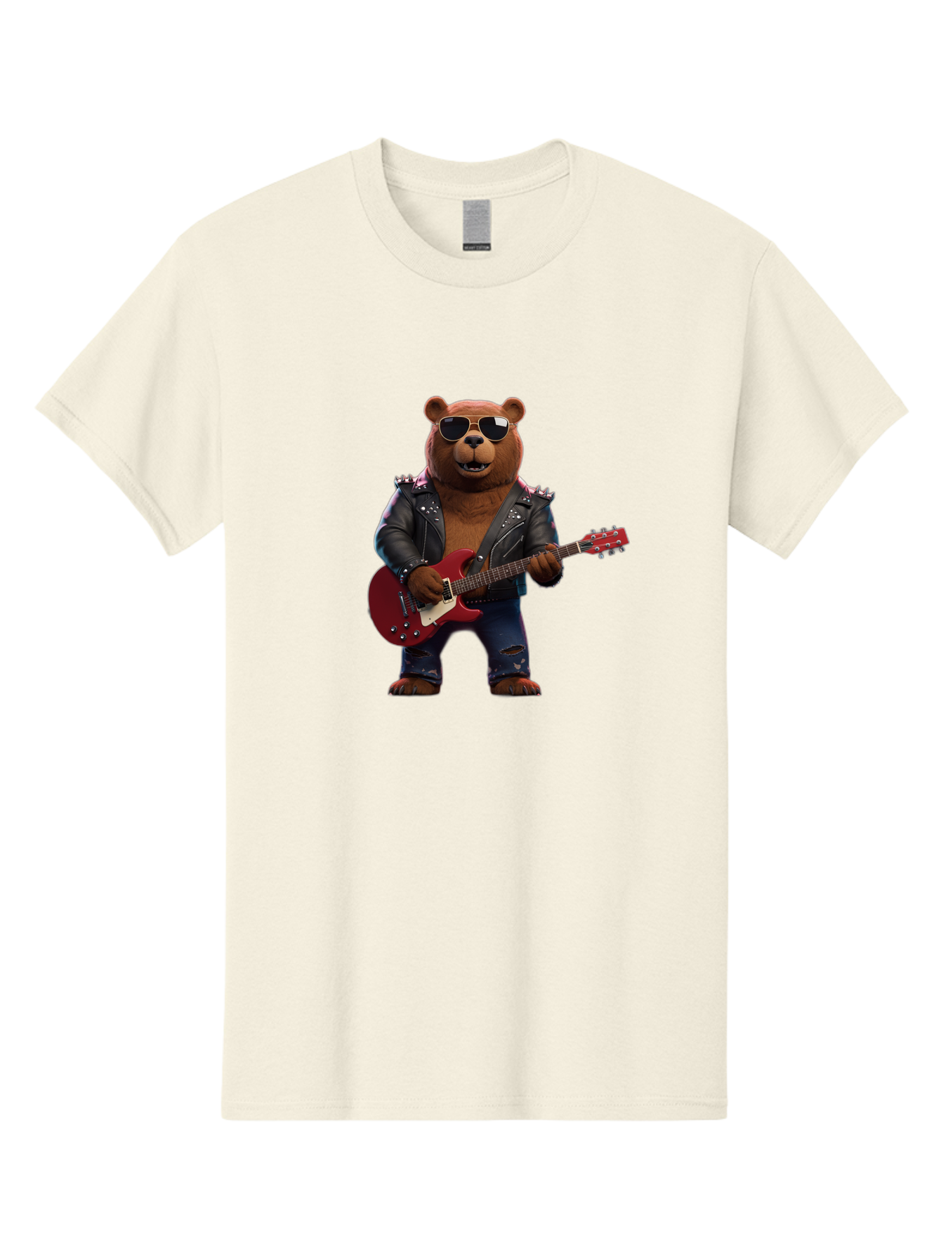 Rockstar-Bear Men'S Graphic Tee, 100% Cotton, Comfortable Casual Summer Wear, Machine Washable, Vintage Camera, Old Camera, Antique Camera, Black Camera, Classic Photography, Photography Equipment, Nostalgic Device, Film Camera, Camera Art Baf485 8