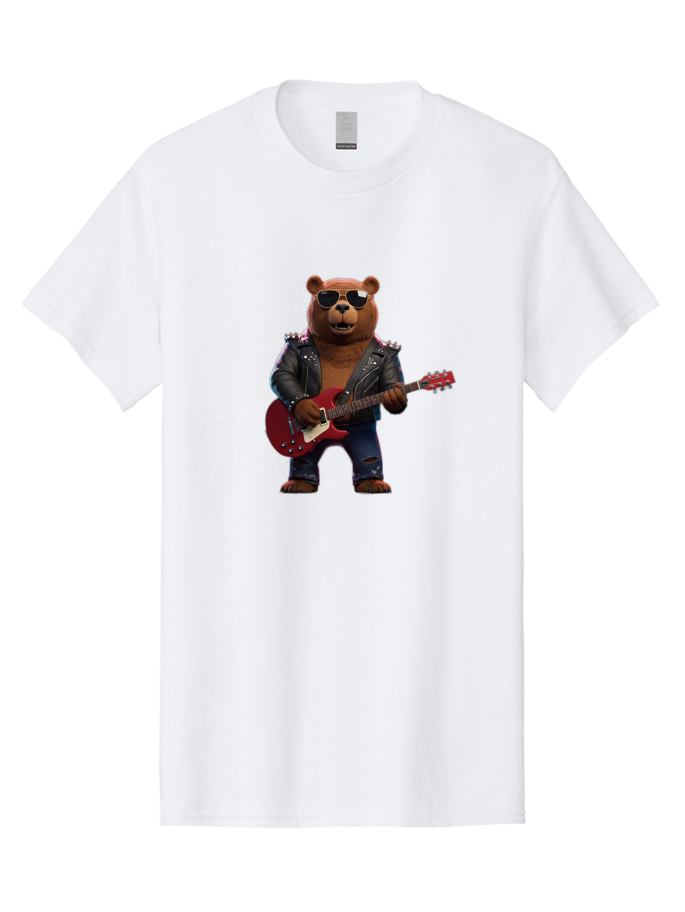 Rockstar-Bear Men'S Graphic Tee, 100% Cotton, Comfortable Casual Summer Wear, Machine Washable, Vintage Camera, Old Camera, Antique Camera, Black Camera, Classic Photography, Photography Equipment, Nostalgic Device, Film Camera, Camera Art Baf485 9