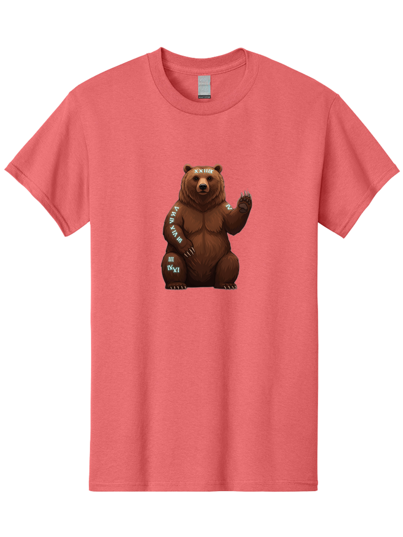 Roman-Numeral-Bear Men'S Graphic Tee, 100% Cotton, Comfortable Casual Summer Wear, Machine Washable, Vintage Camera, Old Camera, Antique Camera, Black Camera, Classic Photography, Photography Equipment, Nostalgic Device, Film Camera, Baf486 10