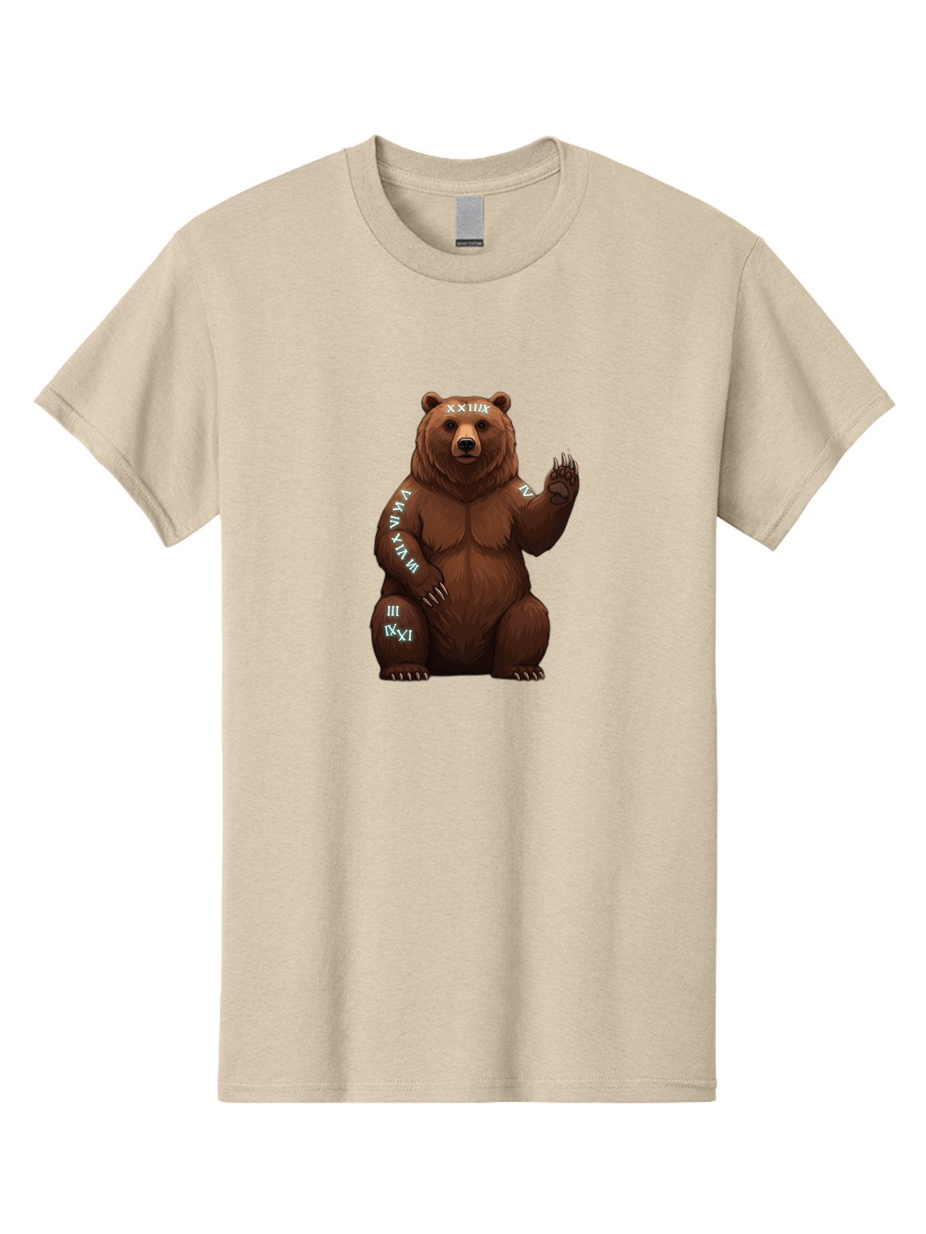 Roman-Numeral-Bear Men'S Graphic Tee, 100% Cotton, Comfortable Casual Summer Wear, Machine Washable, Vintage Camera, Old Camera, Antique Camera, Black Camera, Classic Photography, Photography Equipment, Nostalgic Device, Film Camera, Baf486 8