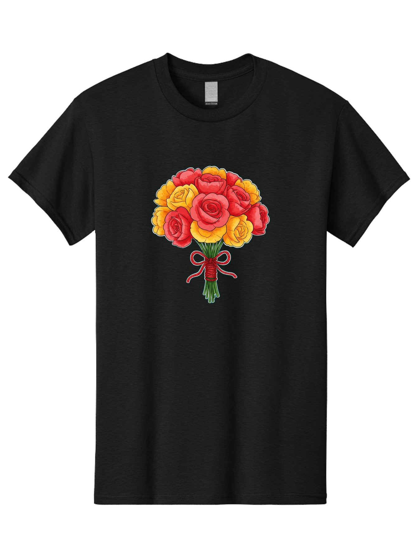 Rose-Bouquet-1 Men'S Graphic Tee, 100% Cotton, Comfortable Casual Summer Wear, Machine Washable, Vintage Camera, Old Camera, Antique Camera, Black Camera, Classic Photography, Photography Equipment, Nostalgic Device, Film Camera, Camera Art Baf487 6