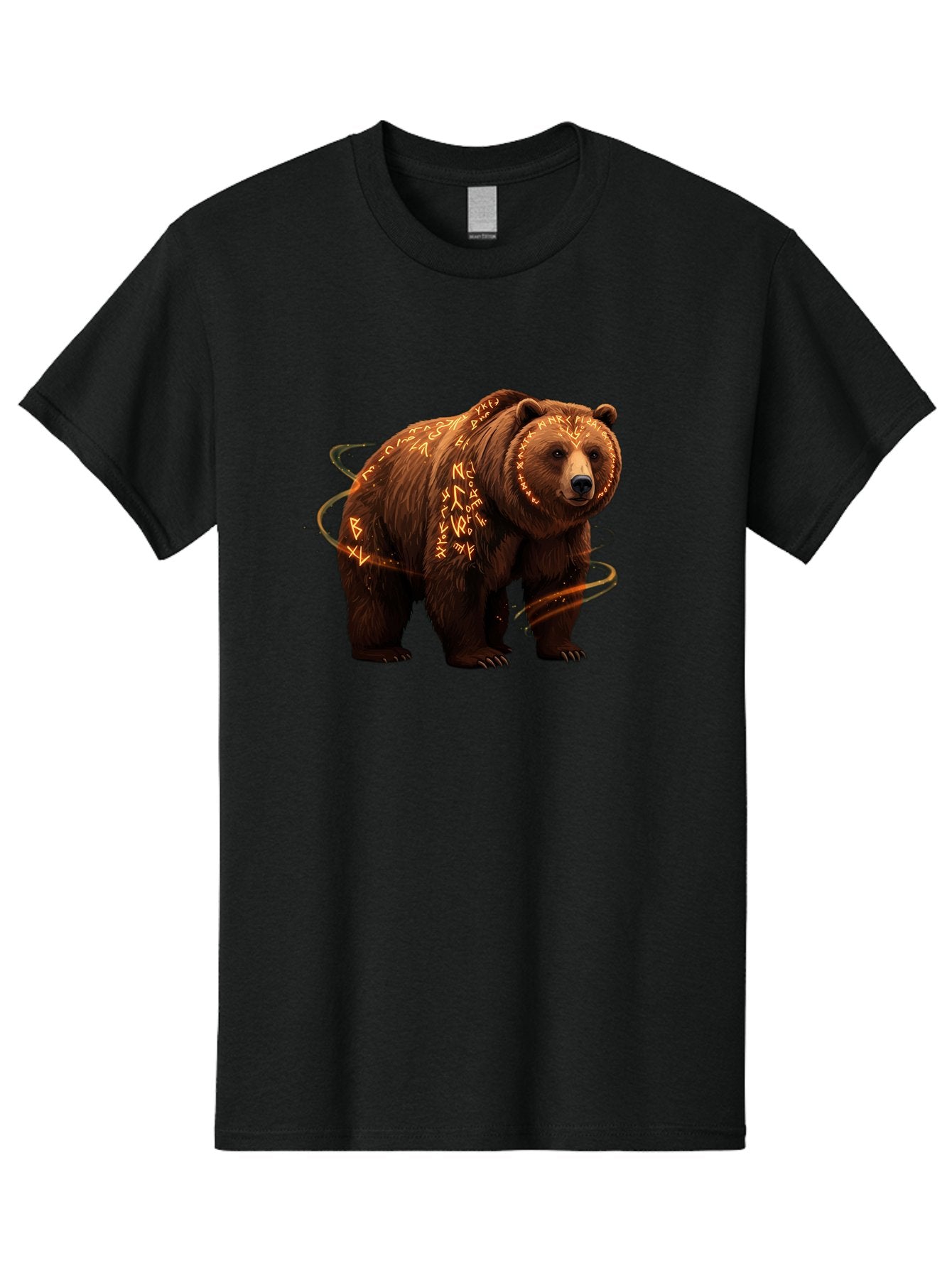 Runic-Bear-1 Men'S Graphic Tee, 100% Cotton, Comfortable Casual Summer Wear, Machine Washable, Vintage Camera, Old Camera, Antique Camera, Black Camera, Classic Photography, Photography Equipment, Nostalgic Device, Film Camera, Camera Art Baf489 12