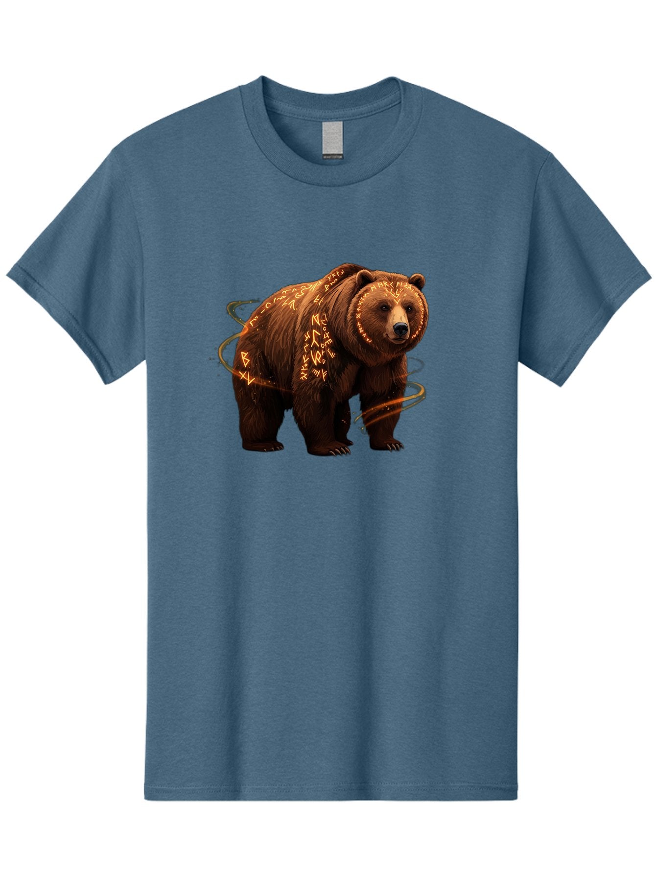 Runic-Bear-1 Men'S Graphic Tee, 100% Cotton, Comfortable Casual Summer Wear, Machine Washable, Vintage Camera, Old Camera, Antique Camera, Black Camera, Classic Photography, Photography Equipment, Nostalgic Device, Film Camera, Camera Art Baf489