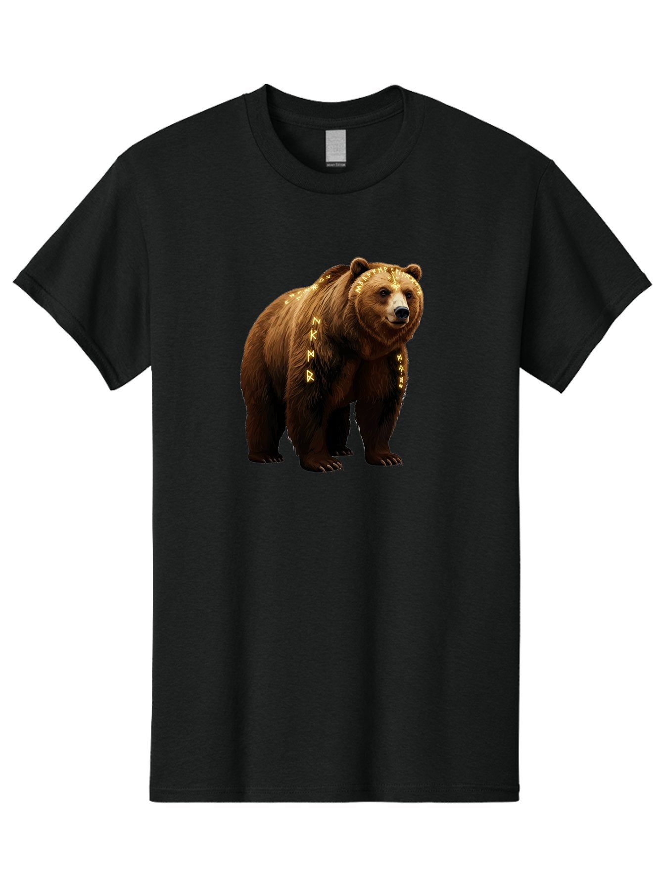Runic-Brown-Bear Men'S Graphic Tee, 100% Cotton, Comfortable Casual Summer Wear, Machine Washable, Vintage Camera, Old Camera, Antique Camera, Black Camera, Classic Photography, Photography Equipment, Nostalgic Device, Film Camera, Camera Art Baf491 12