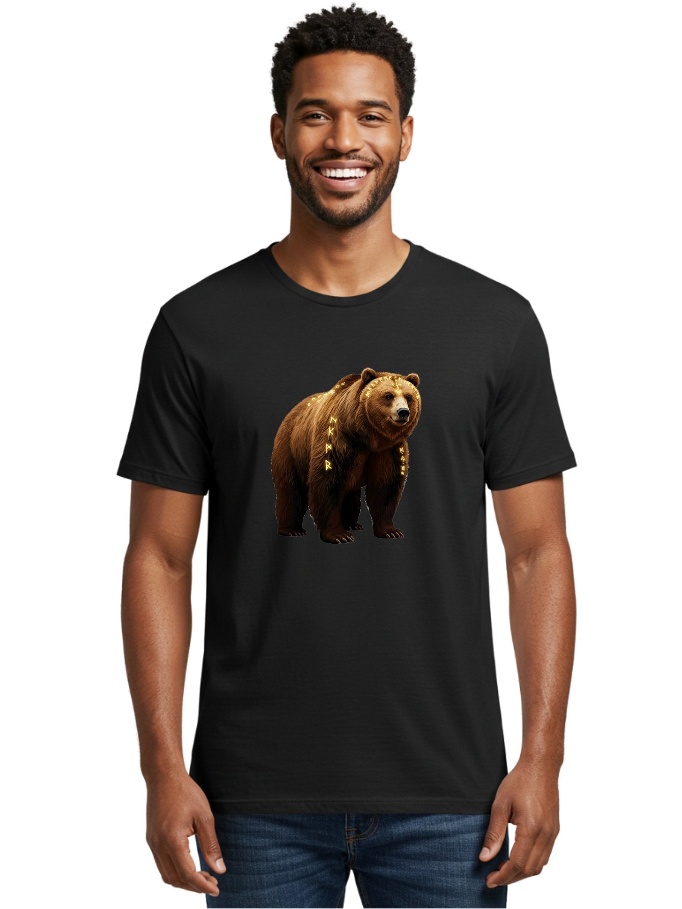Runic-Brown-Bear Men'S Graphic Tee, 100% Cotton, Comfortable Casual Summer Wear, Machine Washable, Vintage Camera, Old Camera, Antique Camera, Black Camera, Classic Photography, Photography Equipment, Nostalgic Device, Film Camera, Camera Art Baf491 28