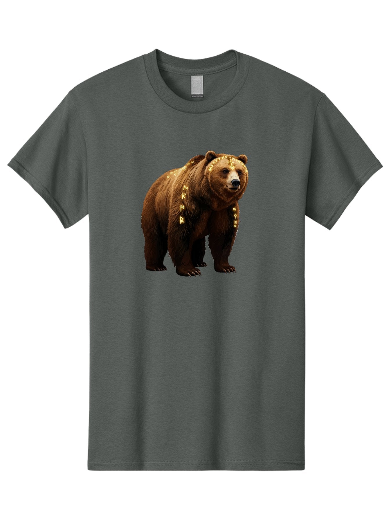 Runic-Brown-Bear Men'S Graphic Tee, 100% Cotton, Comfortable Casual Summer Wear, Machine Washable, Vintage Camera, Old Camera, Antique Camera, Black Camera, Classic Photography, Photography Equipment, Nostalgic Device, Film Camera, Camera Art Baf491 11