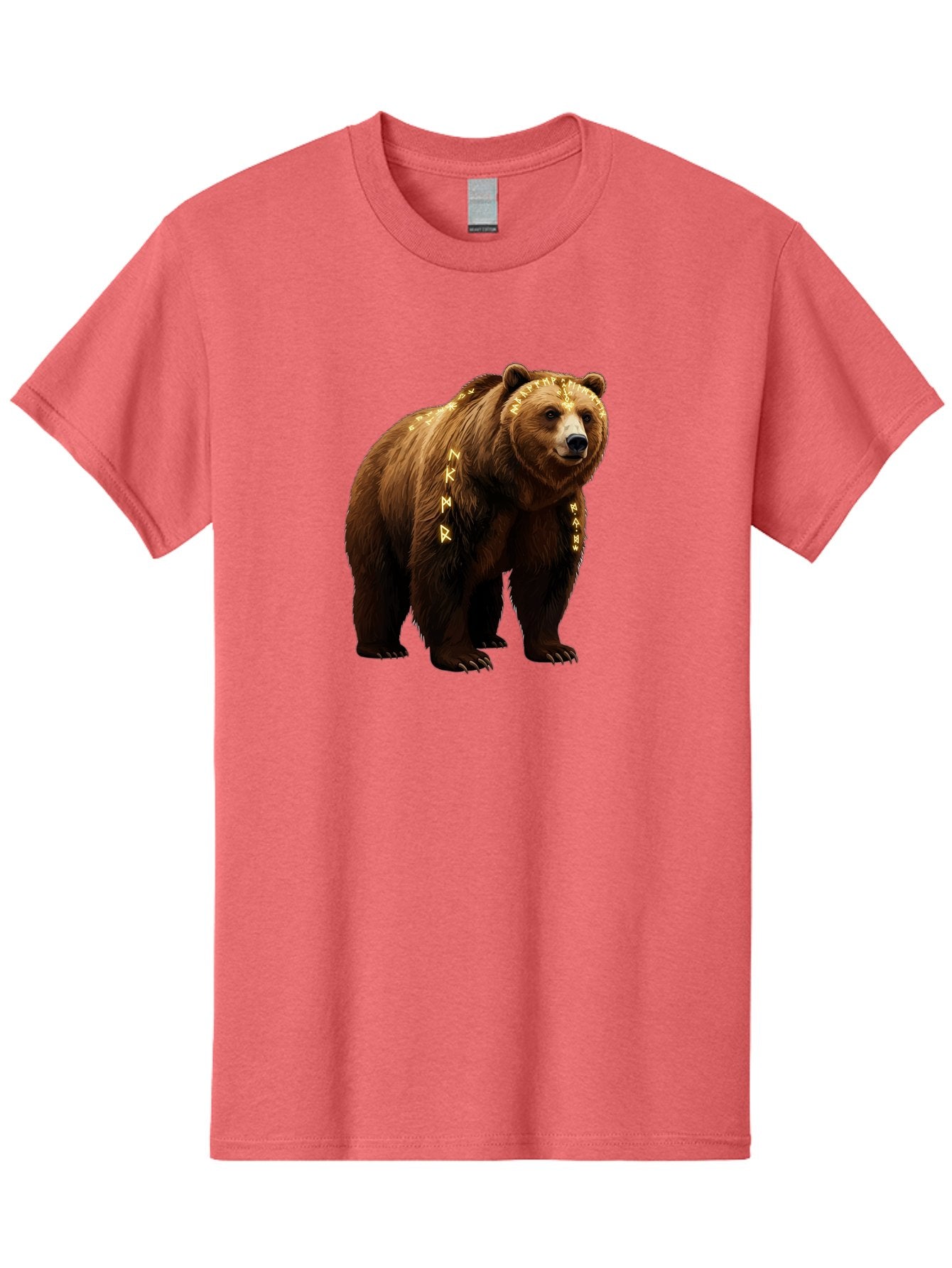Runic-Brown-Bear Men'S Graphic Tee, 100% Cotton, Comfortable Casual Summer Wear, Machine Washable, Vintage Camera, Old Camera, Antique Camera, Black Camera, Classic Photography, Photography Equipment, Nostalgic Device, Film Camera, Camera Art Baf491 6