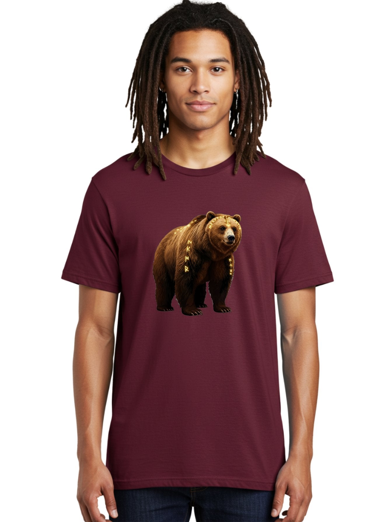 Runic-Brown-Bear Men'S Graphic Tee, 100% Cotton, Comfortable Casual Summer Wear, Machine Washable, Vintage Camera, Old Camera, Antique Camera, Black Camera, Classic Photography, Photography Equipment, Nostalgic Device, Film Camera, Camera Art Baf491 22