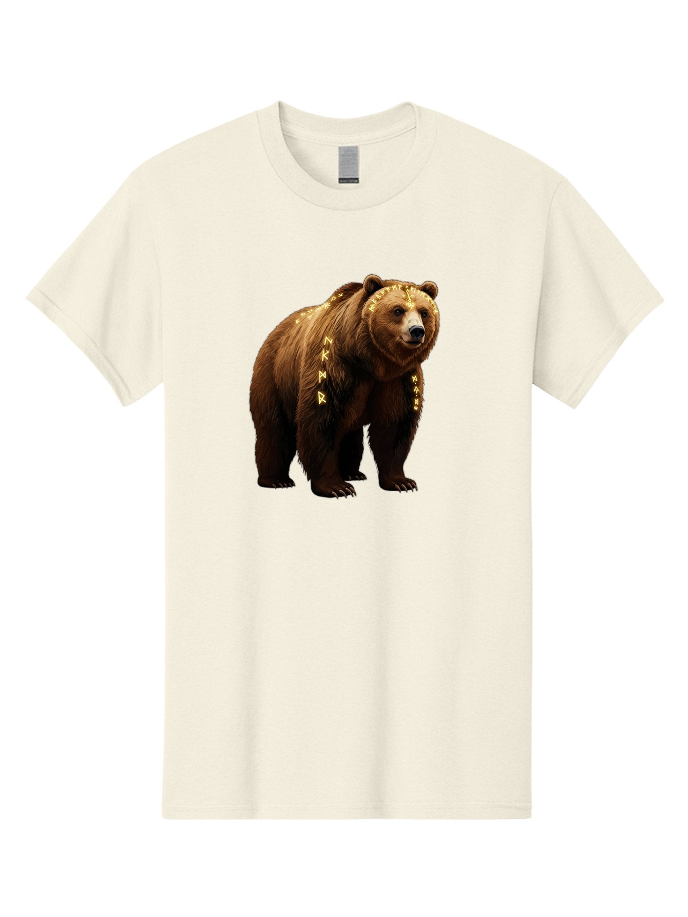 Runic-Brown-Bear Men'S Graphic Tee, 100% Cotton, Comfortable Casual Summer Wear, Machine Washable, Vintage Camera, Old Camera, Antique Camera, Black Camera, Classic Photography, Photography Equipment, Nostalgic Device, Film Camera, Camera Art Baf491