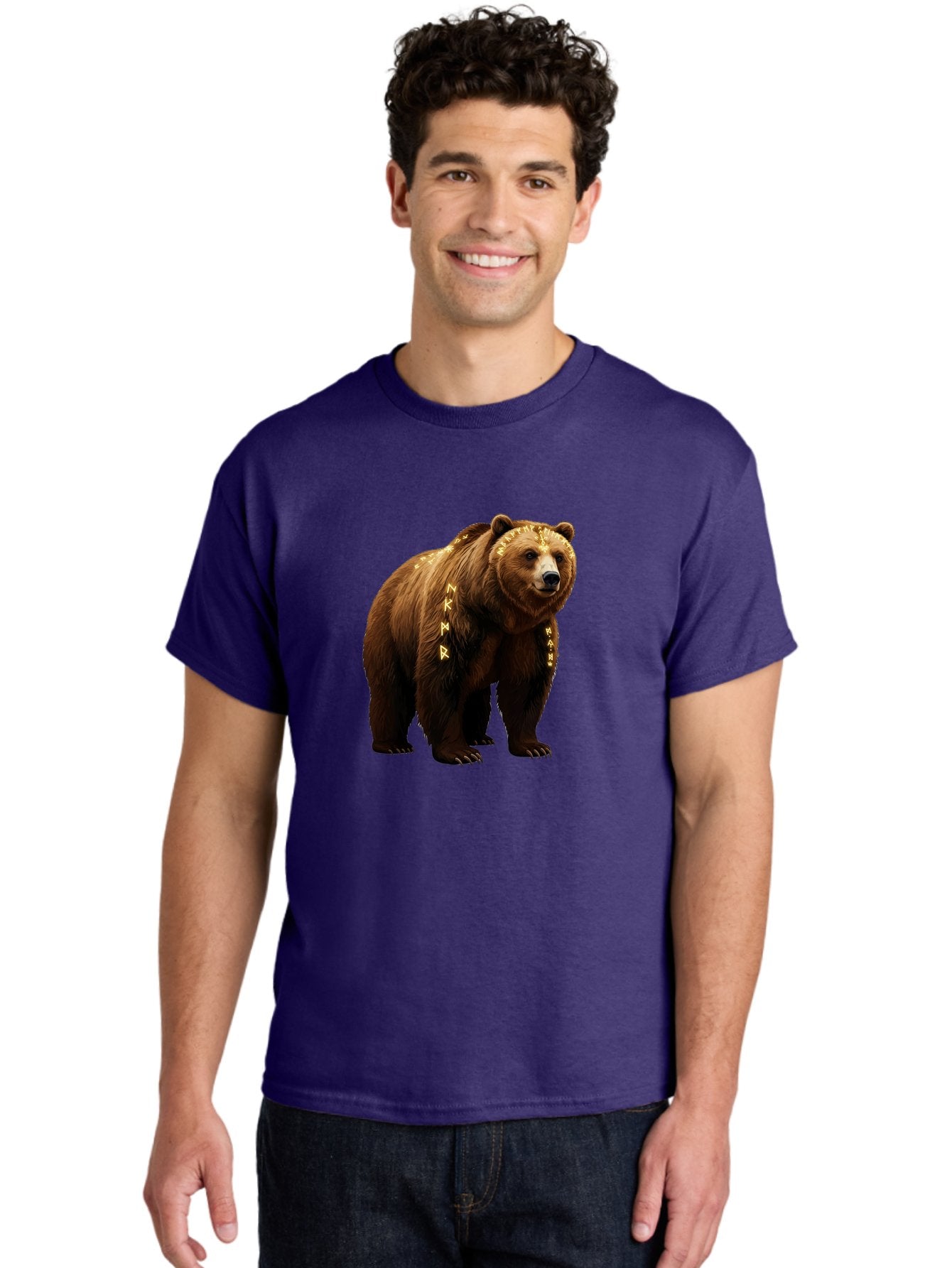 Runic-Brown-Bear Men'S Graphic Tee, 100% Cotton, Comfortable Casual Summer Wear, Machine Washable, Vintage Camera, Old Camera, Antique Camera, Black Camera, Classic Photography, Photography Equipment, Nostalgic Device, Film Camera, Camera Art Baf491 26