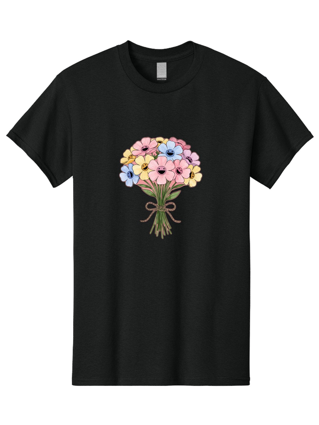 Smiley-Flower-Bouquet Men'S Graphic Tee, 100% Cotton, Comfortable Casual Summer Wear, Machine Washable, Vintage Camera, Old Camera, Antique Camera, Black Camera, Classic Photography, Photography Equipment, Nostalgic Device, Film Camera, Baf517 11