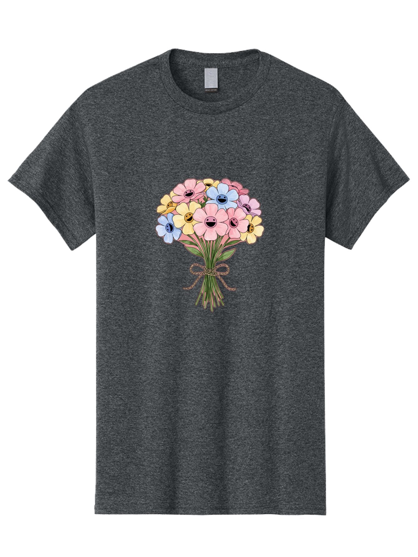 Smiley-Flower-Bouquet Men'S Graphic Tee, 100% Cotton, Comfortable Casual Summer Wear, Machine Washable, Vintage Camera, Old Camera, Antique Camera, Black Camera, Classic Photography, Photography Equipment, Nostalgic Device, Film Camera, Baf517 9