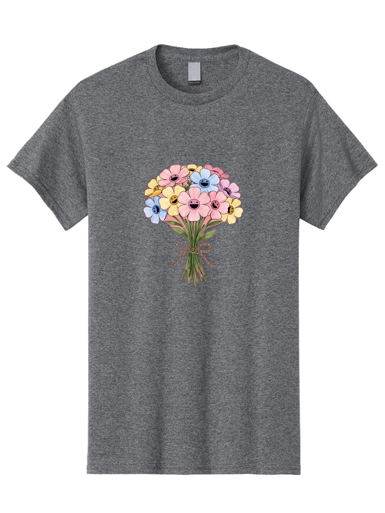 Smiley-Flower-Bouquet Men'S Graphic Tee, 100% Cotton, Comfortable Casual Summer Wear, Machine Washable, Vintage Camera, Old Camera, Antique Camera, Black Camera, Classic Photography, Photography Equipment, Nostalgic Device, Film Camera, Baf517 3